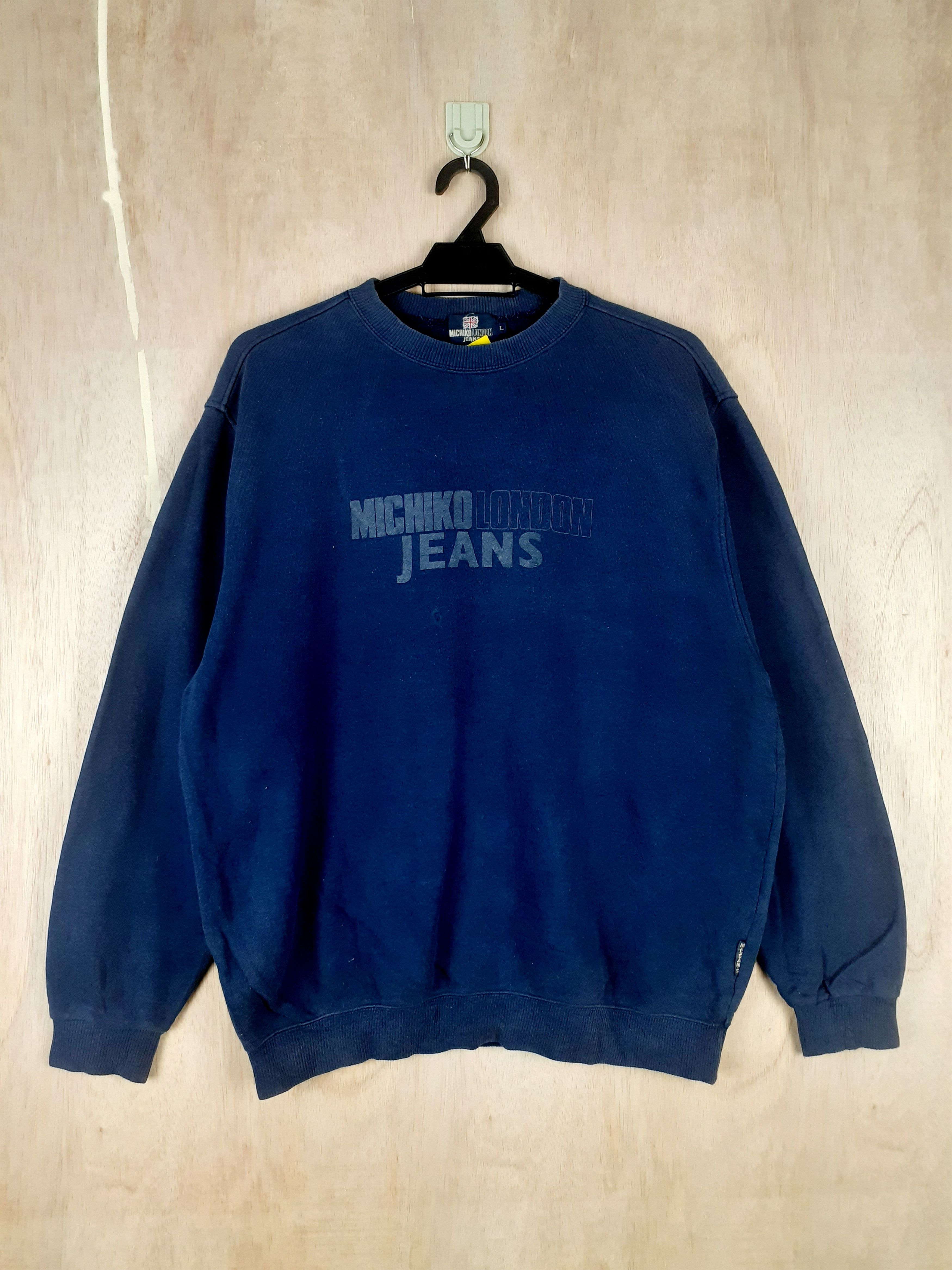 Michiko Koshino London Michiko London Jeans faded blue sweater #3063 Size US L / EU 52-54 / 3 - 1 Thumbnail
