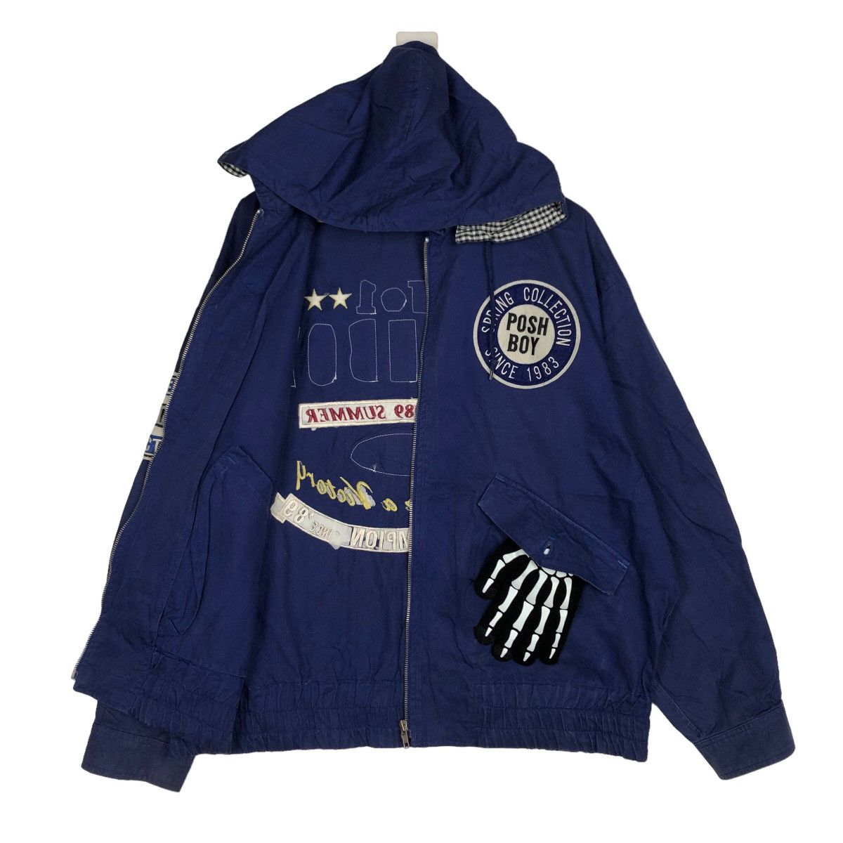 Japanese Brand VINTAGE POSH BOY BOMBER JACKET EMBROIDERED BIG LOGO SPELLOUT Size US L / EU 52-54 / 3 - 9 Thumbnail