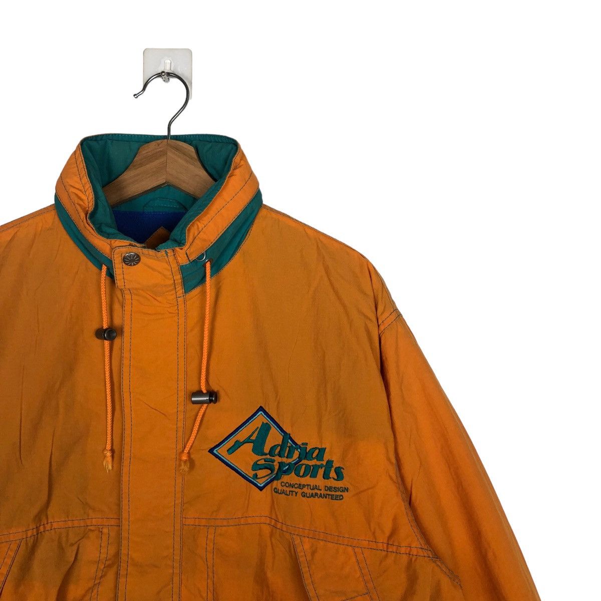 Japanese Brand VINTAGE BOMBER JACKET ADRIA SPORTS BIG LOGO ISSEY MIYAKE Size US L / EU 52-54 / 3 - 5 Thumbnail
