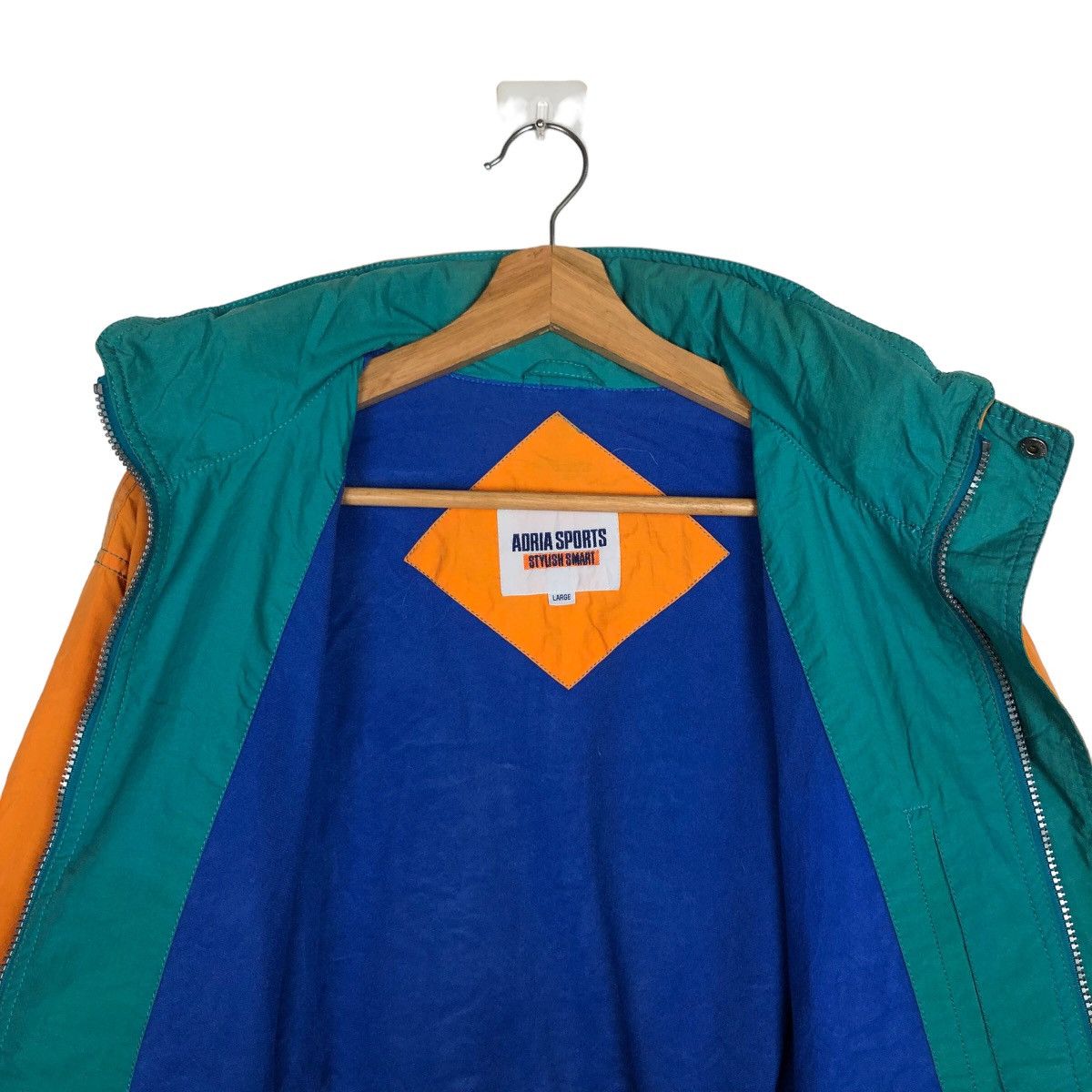 Japanese Brand VINTAGE BOMBER JACKET ADRIA SPORTS BIG LOGO ISSEY MIYAKE Size US L / EU 52-54 / 3 - 10 Thumbnail