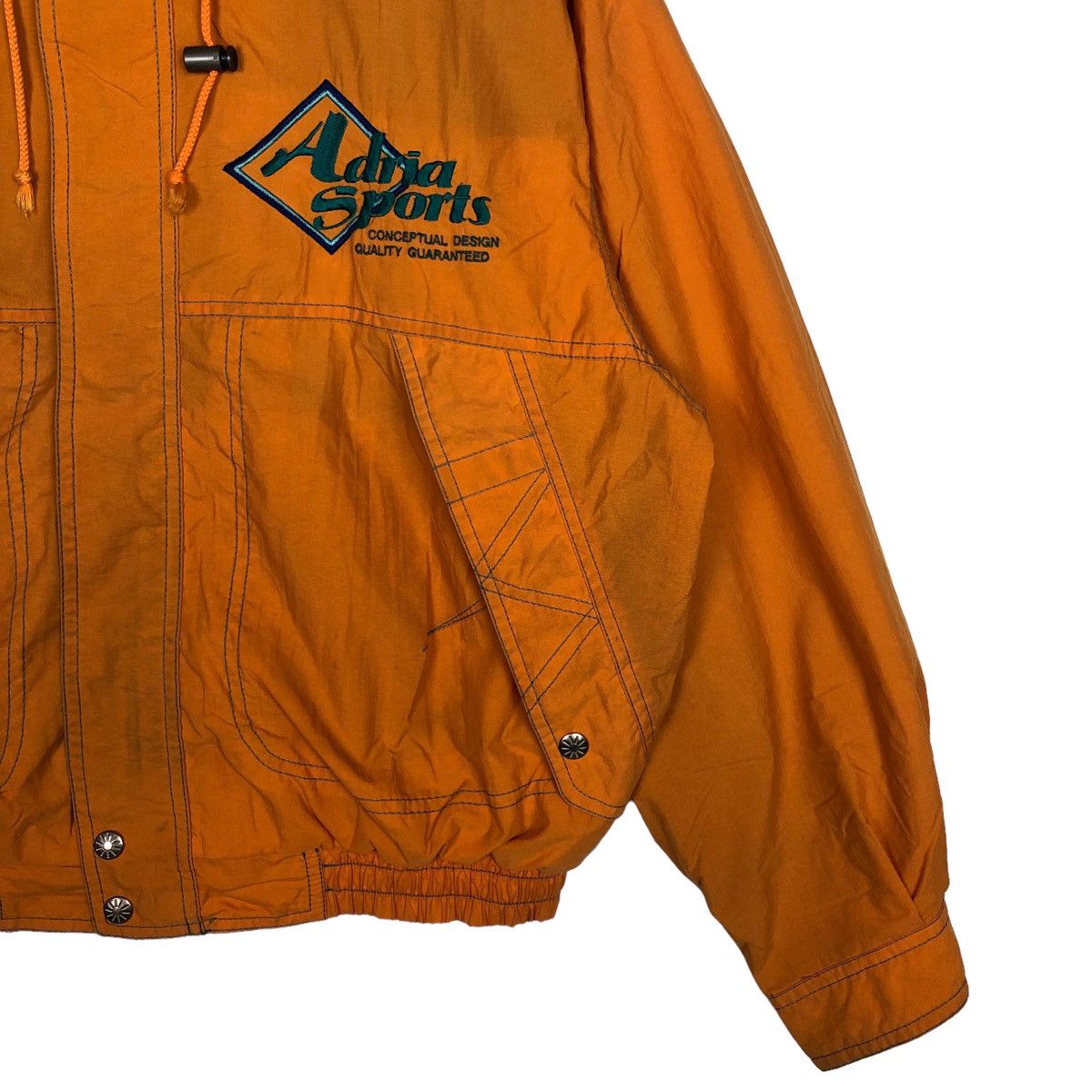 Japanese Brand VINTAGE BOMBER JACKET ADRIA SPORTS BIG LOGO ISSEY MIYAKE Size US L / EU 52-54 / 3 - 4 Thumbnail