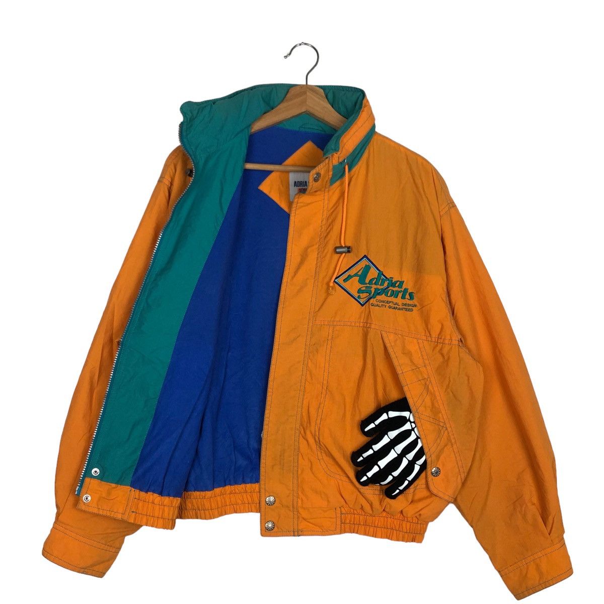 Japanese Brand VINTAGE BOMBER JACKET ADRIA SPORTS BIG LOGO ISSEY MIYAKE Size US L / EU 52-54 / 3 - 8 Thumbnail