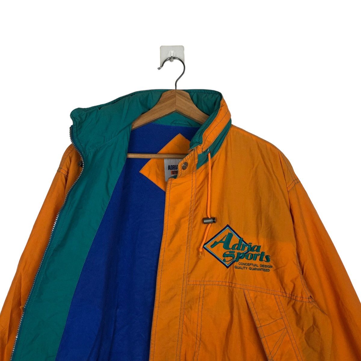 Japanese Brand VINTAGE BOMBER JACKET ADRIA SPORTS BIG LOGO ISSEY MIYAKE Size US L / EU 52-54 / 3 - 9 Thumbnail