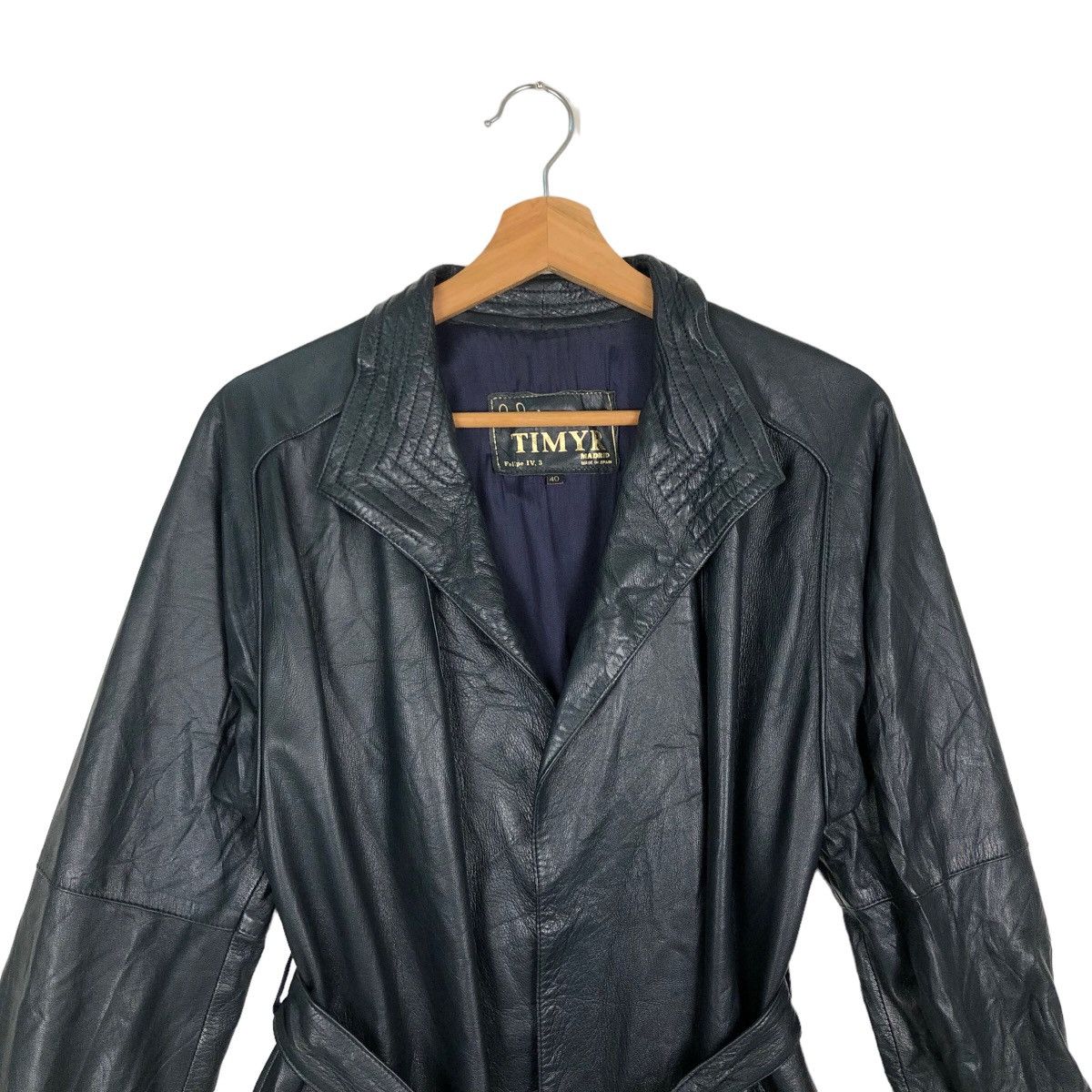 Japanese Brand VINTAGE LEATHER LONG JACKET TIMYR MADRID INSPIRE RICK OWNES Size US M / EU 48-50 / 2 - 2 Thumbnail