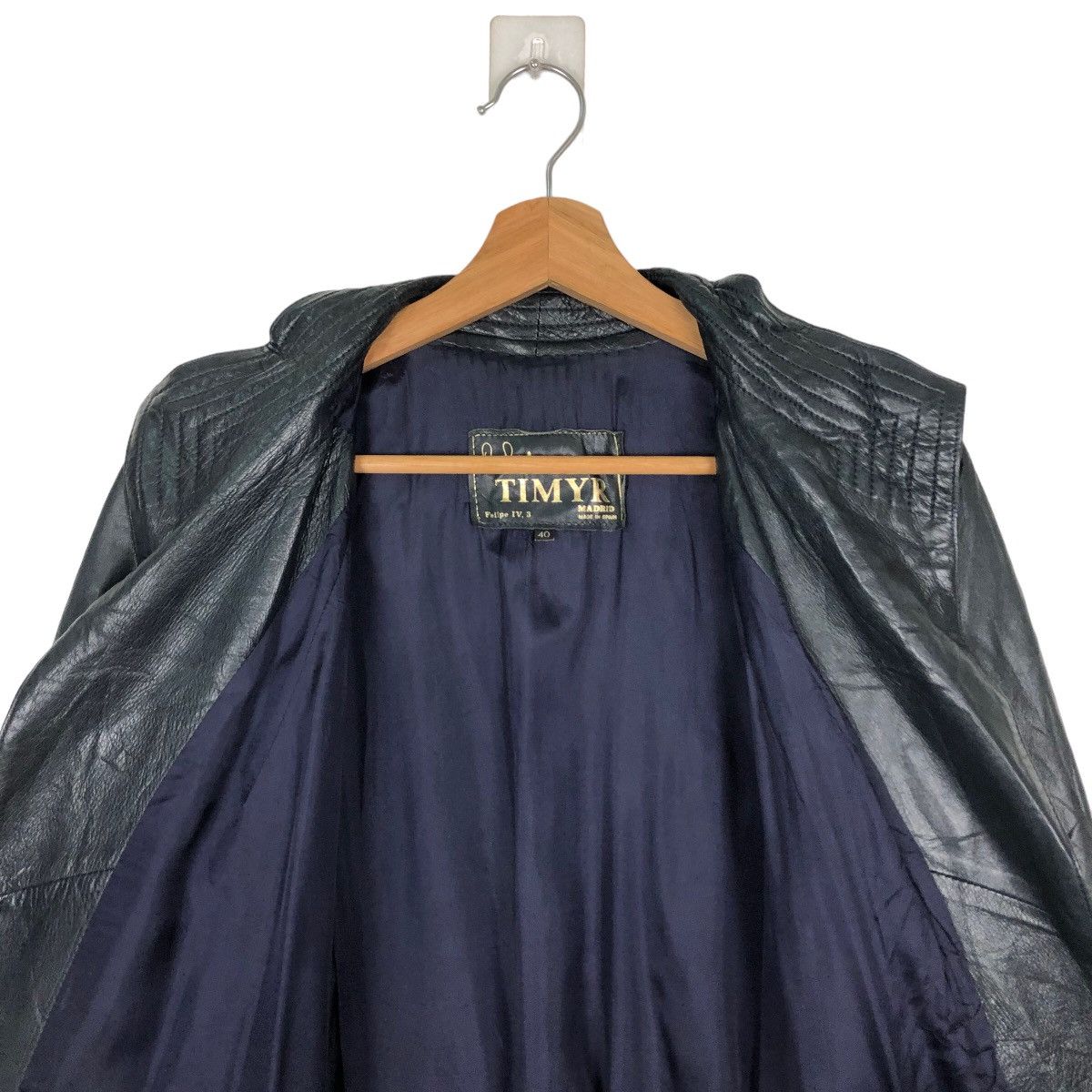 Japanese Brand VINTAGE LEATHER LONG JACKET TIMYR MADRID INSPIRE RICK OWNES Size US M / EU 48-50 / 2 - 10 Thumbnail