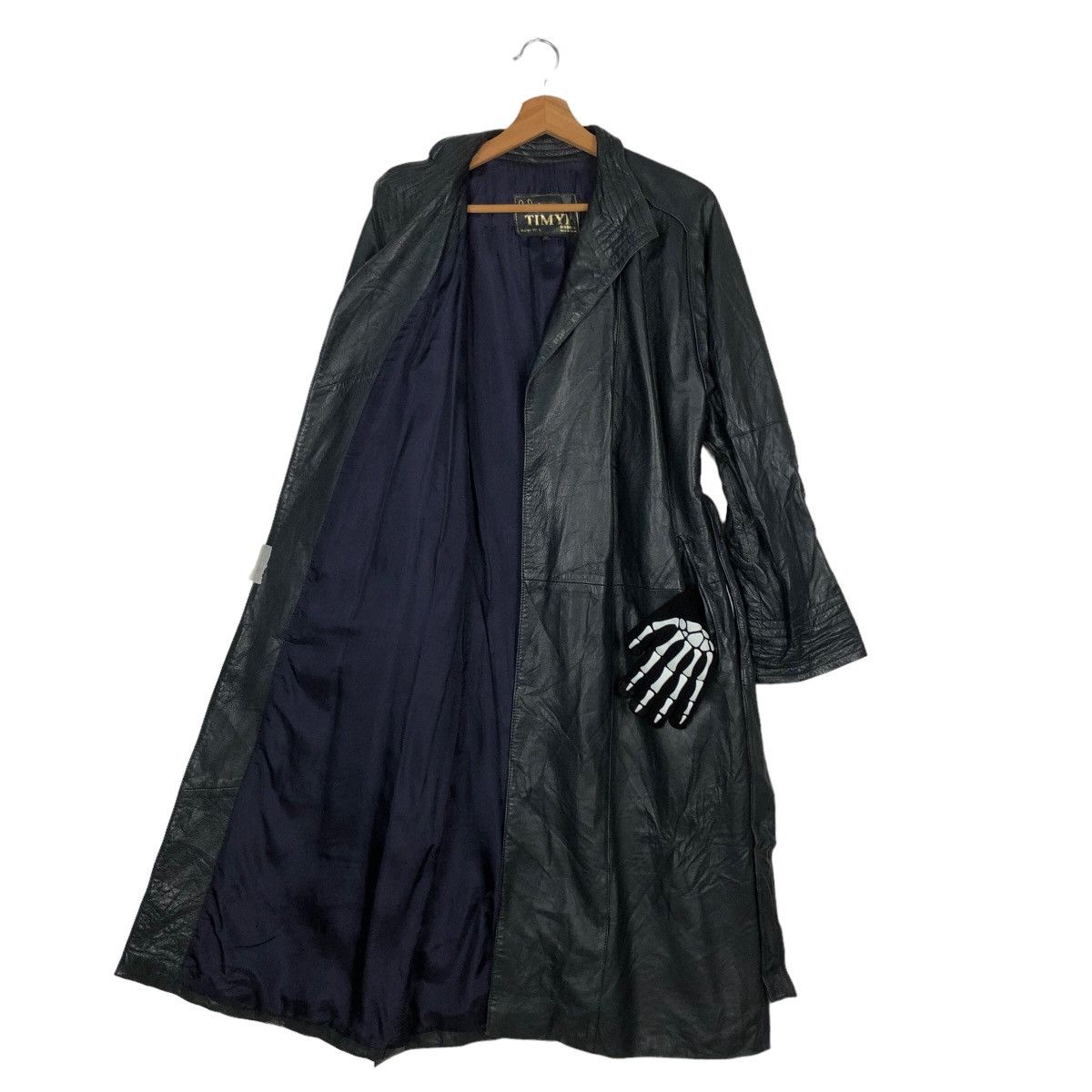 Japanese Brand VINTAGE LEATHER LONG JACKET TIMYR MADRID INSPIRE RICK OWNES Size US M / EU 48-50 / 2 - 8 Thumbnail