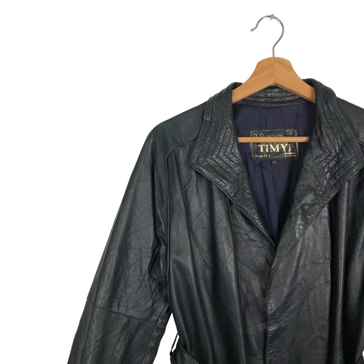 Japanese Brand VINTAGE LEATHER LONG JACKET TIMYR MADRID INSPIRE RICK OWNES Size US M / EU 48-50 / 2 - 5 Thumbnail