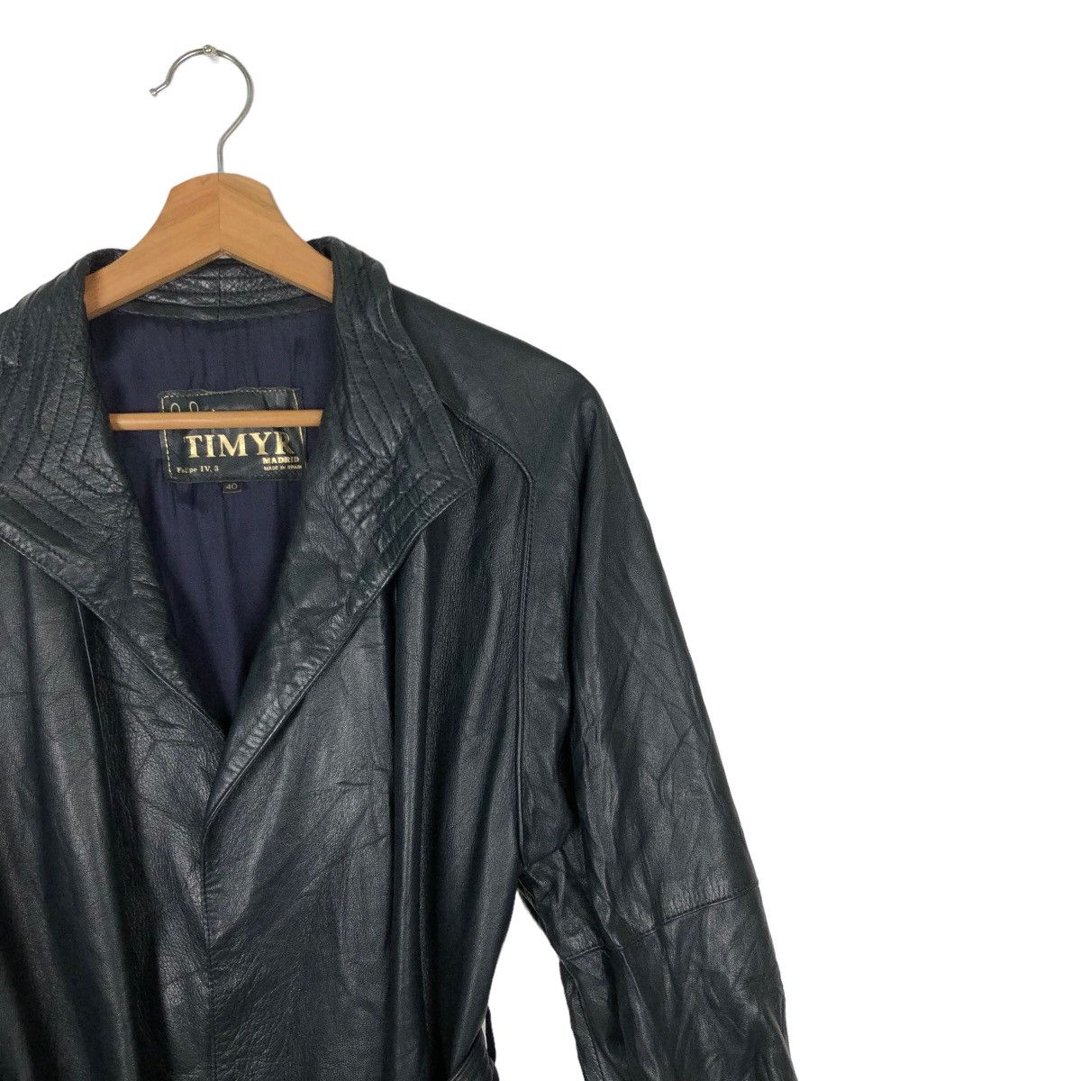 Japanese Brand VINTAGE LEATHER LONG JACKET TIMYR MADRID INSPIRE RICK OWNES Size US M / EU 48-50 / 2 - 6 Thumbnail