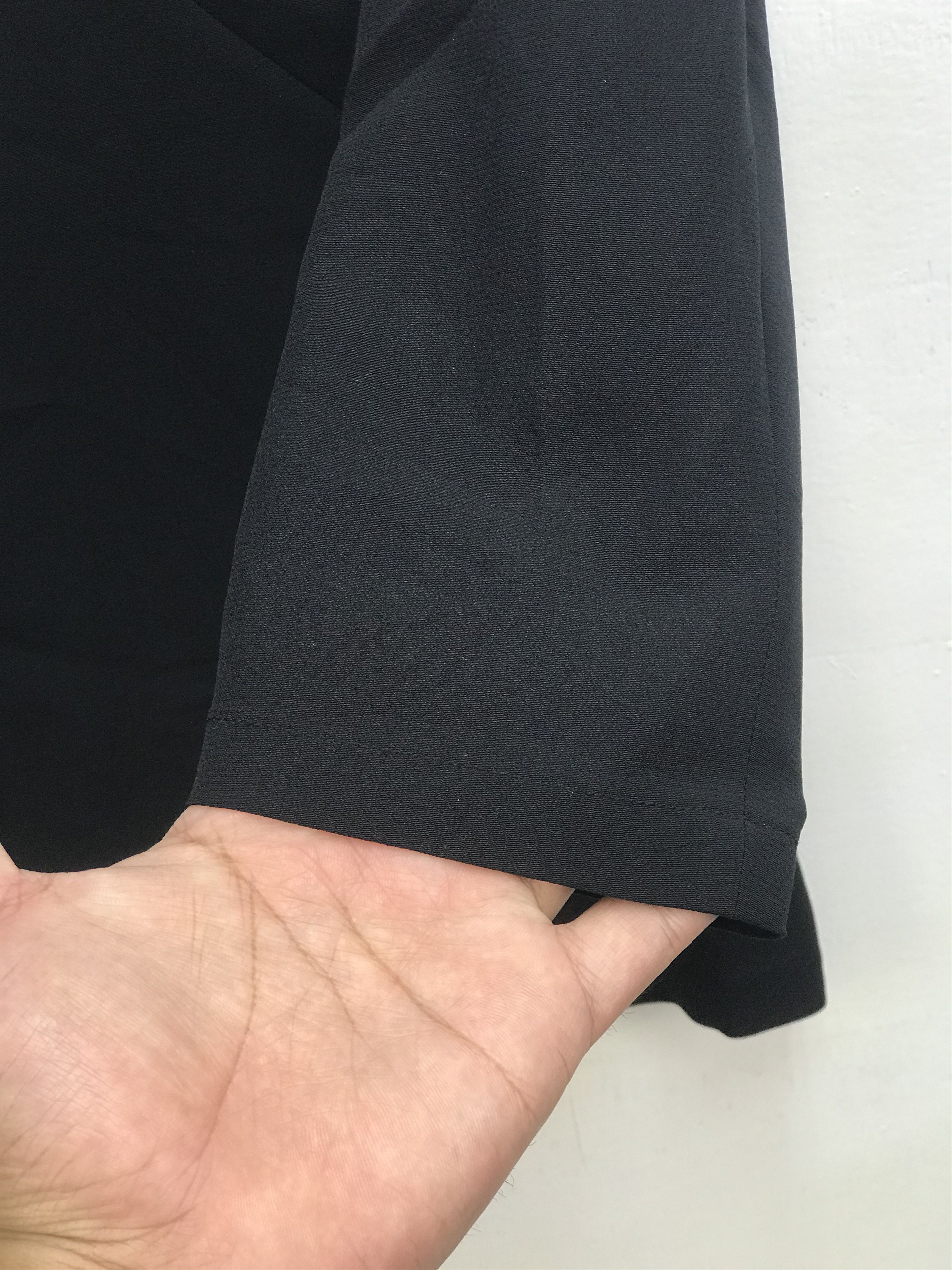 agnes b. Agnes B Minimalist Black Button Jacket Paris Designer Size S / US 4 / IT 40 - 4 Thumbnail