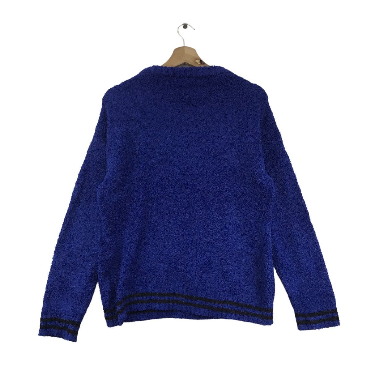 Vintage AMUSING MAKE CHEER Retro Sherpa Fleece Blue Sweatshirt Size US S / EU 44-46 / 1 - 8 Thumbnail