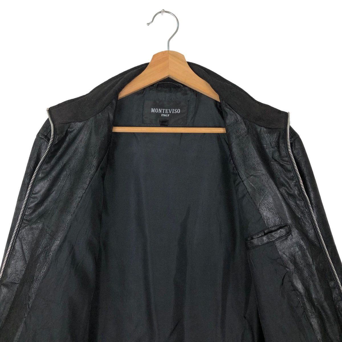 Japanese Brand VINTAGE SOFT LEATHER JACKET MONTEVISO ITALY ISSEYMIYAKE Size US L / EU 52-54 / 3 - 10 Thumbnail