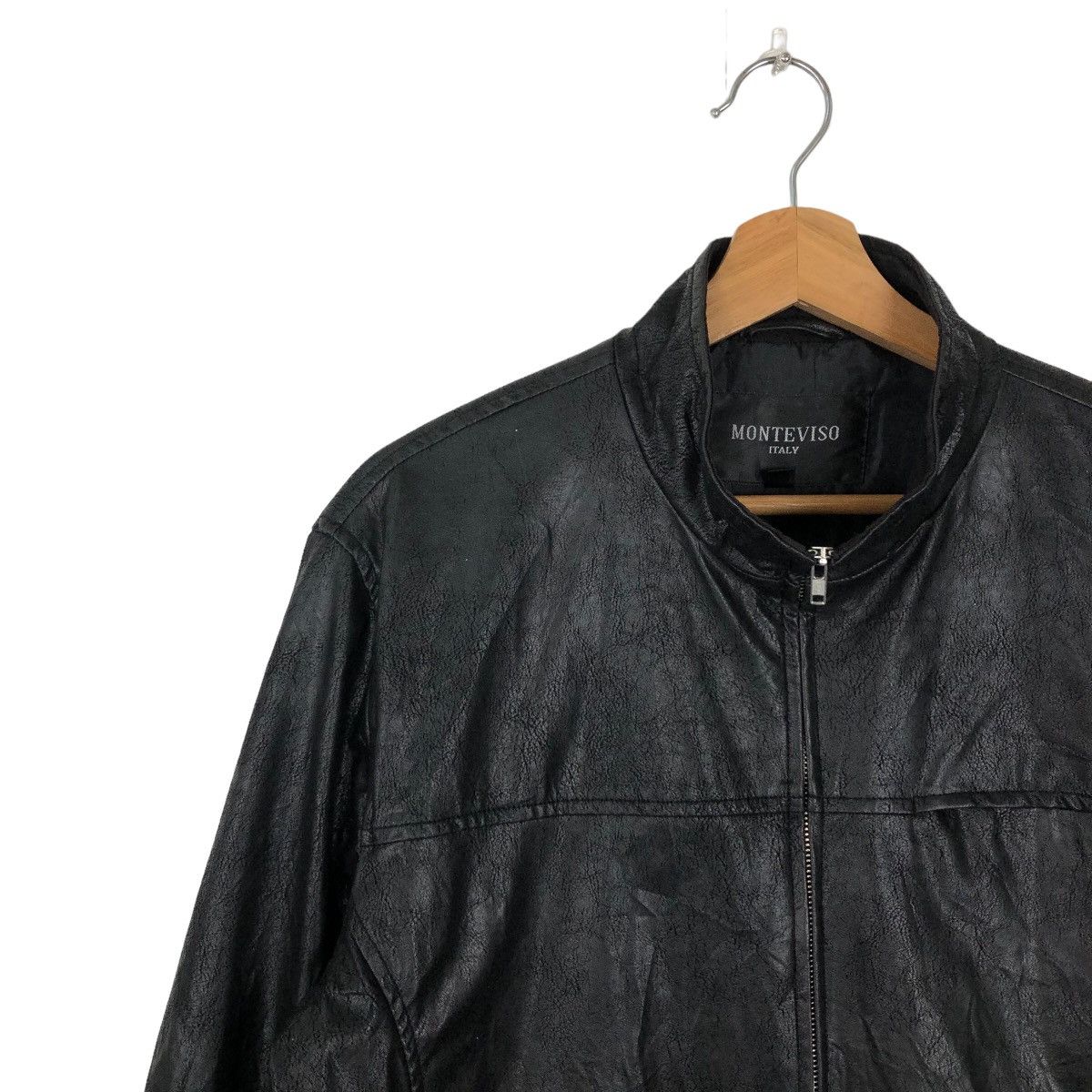Japanese Brand VINTAGE SOFT LEATHER JACKET MONTEVISO ITALY ISSEYMIYAKE Size US L / EU 52-54 / 3 - 6 Thumbnail