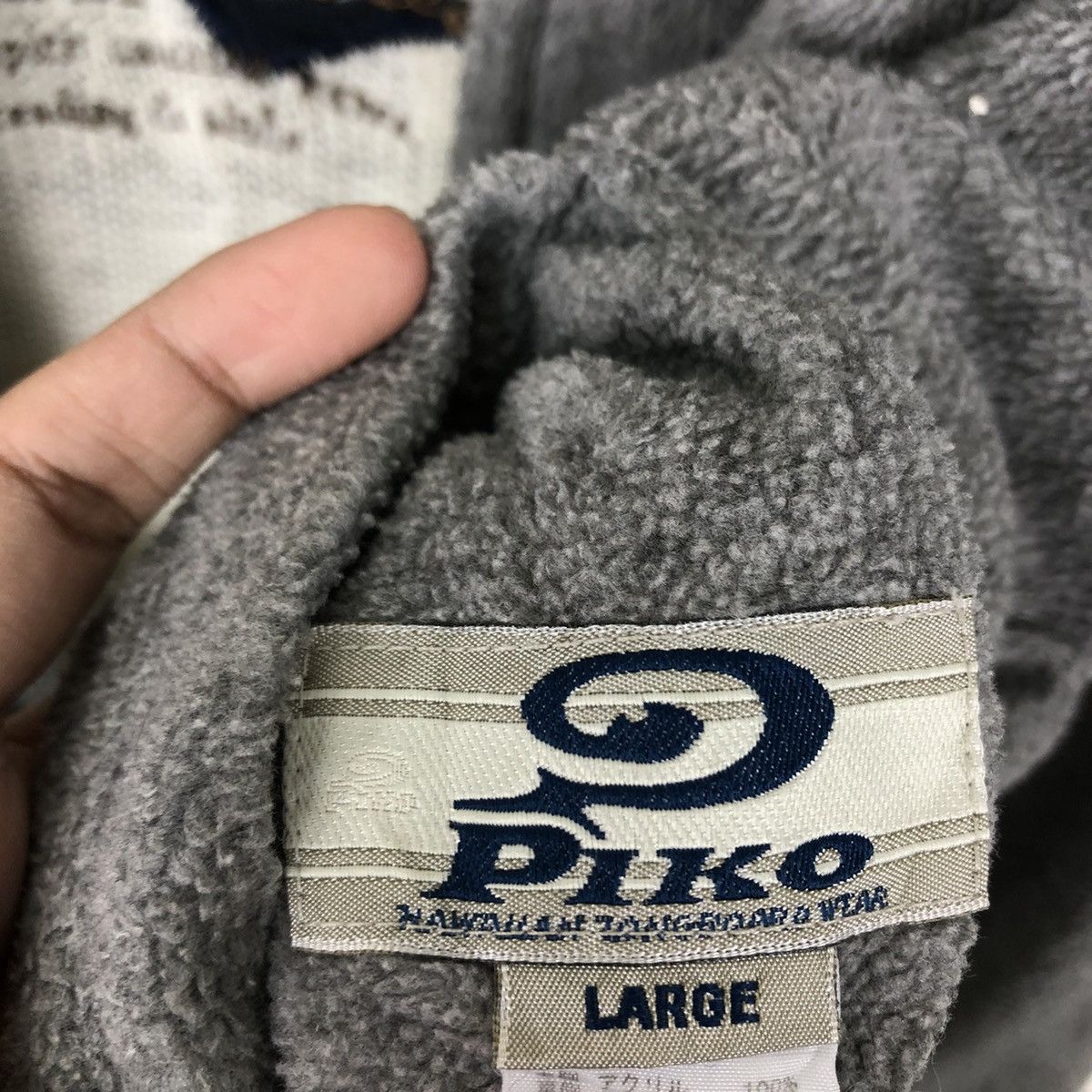 Japanese Brand VINTAGE REVERSIBLE JACKET PIKO HAWAII BIG LOGO Size US L / EU 52-54 / 3 - 14 Thumbnail