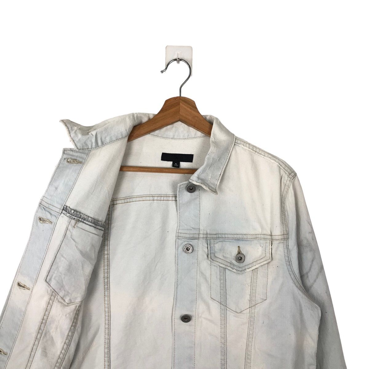 Japanese Brand VINTAGE TRUCKER RACER CROPPED DENIM JACKET UNIQLO JAPAN Size US XL / EU 56 / 4 - 10 Thumbnail
