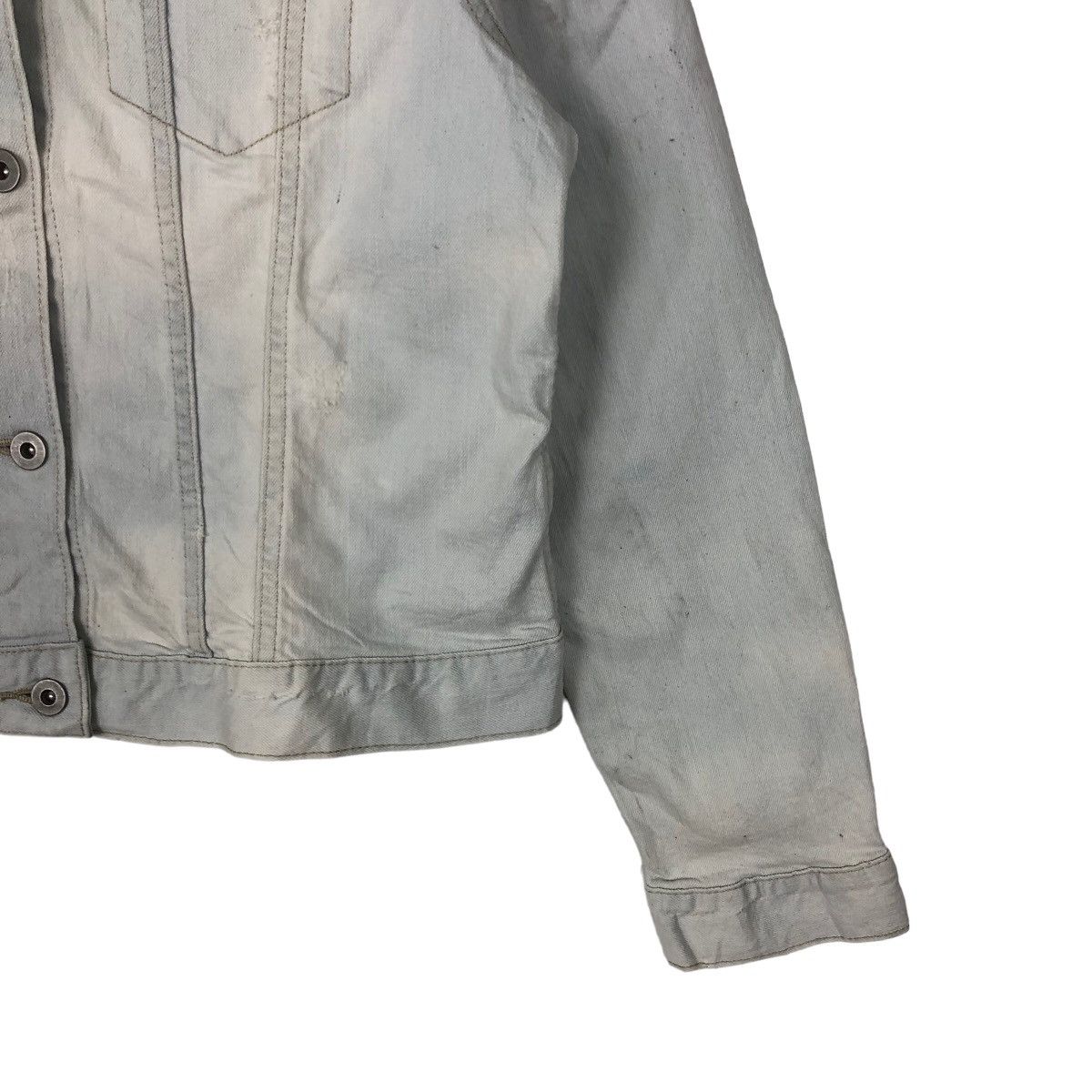 Japanese Brand VINTAGE TRUCKER RACER CROPPED DENIM JACKET UNIQLO JAPAN Size US XL / EU 56 / 4 - 4 Thumbnail