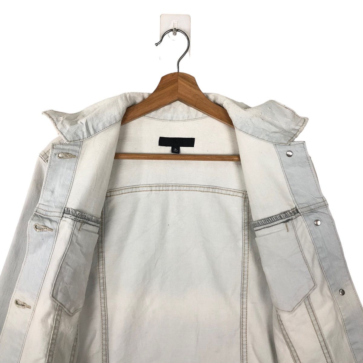 Japanese Brand VINTAGE TRUCKER RACER CROPPED DENIM JACKET UNIQLO JAPAN Size US XL / EU 56 / 4 - 11 Thumbnail