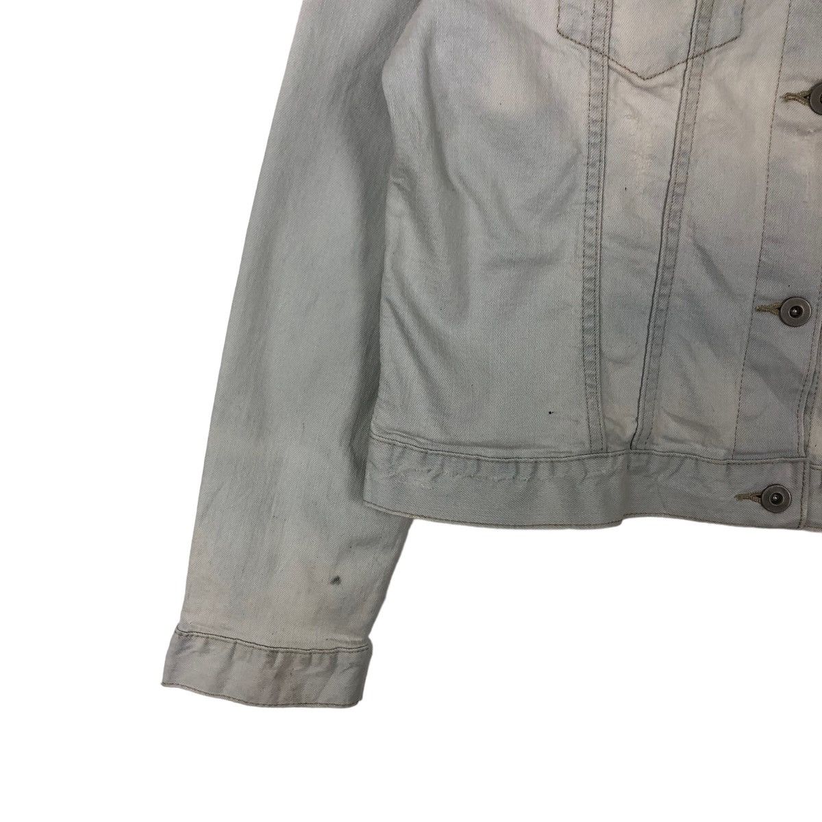 Japanese Brand VINTAGE TRUCKER RACER CROPPED DENIM JACKET UNIQLO JAPAN Size US XL / EU 56 / 4 - 3 Thumbnail