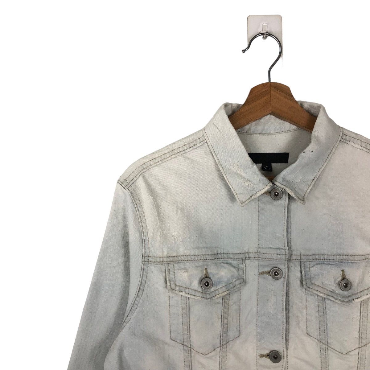 Japanese Brand VINTAGE TRUCKER RACER CROPPED DENIM JACKET UNIQLO JAPAN Size US XL / EU 56 / 4 - 6 Thumbnail