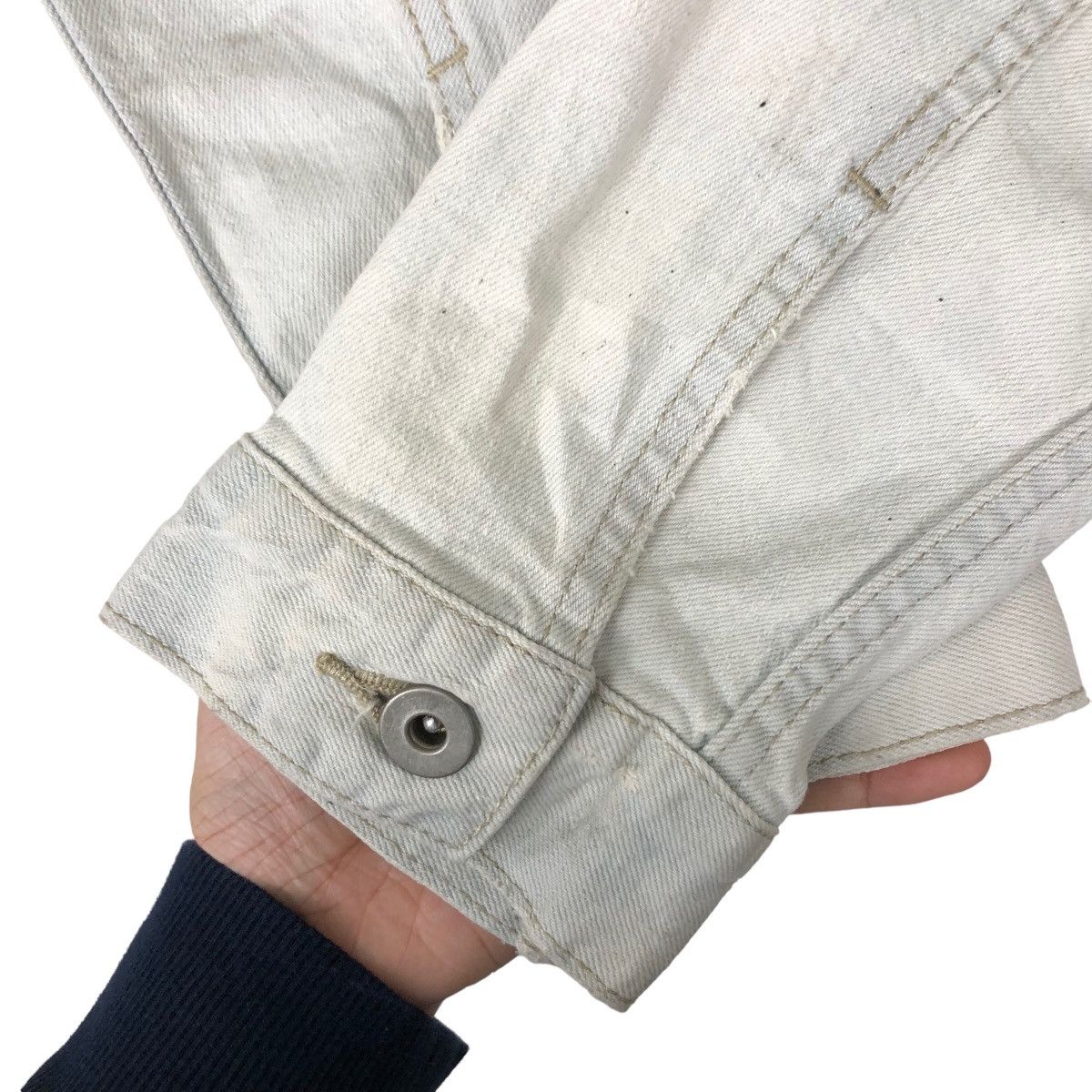Japanese Brand VINTAGE TRUCKER RACER CROPPED DENIM JACKET UNIQLO JAPAN Size US XL / EU 56 / 4 - 12 Thumbnail
