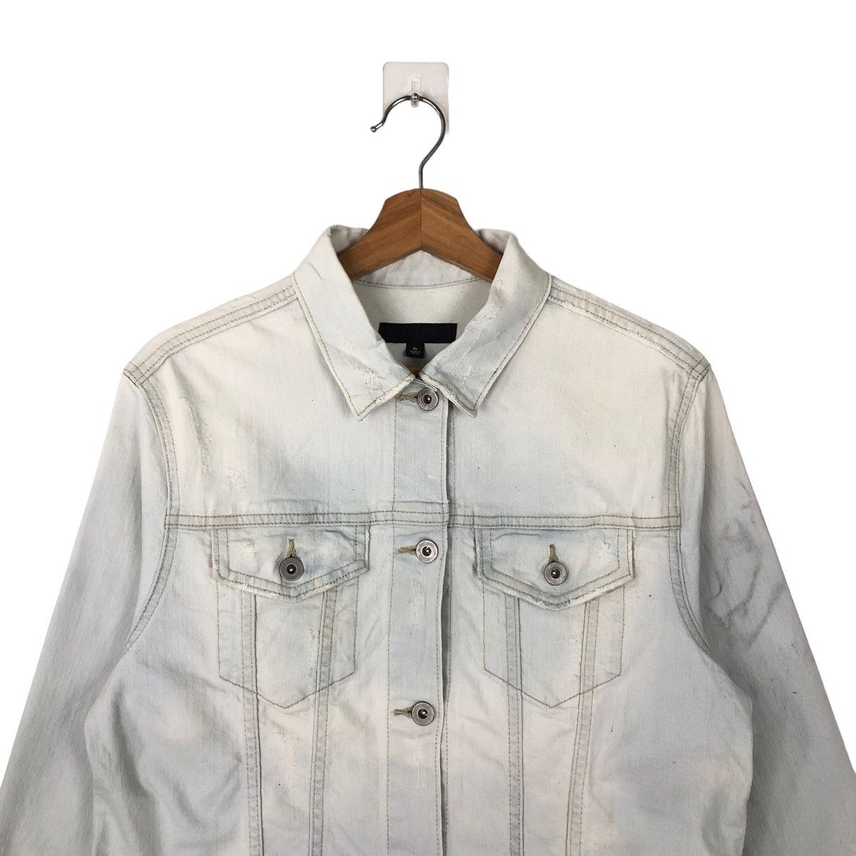 Japanese Brand VINTAGE TRUCKER RACER CROPPED DENIM JACKET UNIQLO JAPAN Size US XL / EU 56 / 4 - 2 Thumbnail