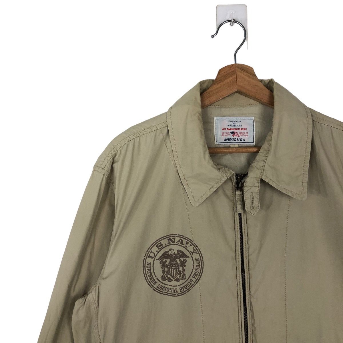 Avirex VINTAGE AVIREX USA CHORE JACKET BIG LOGO US NAVY MILITARY Size US L / EU 52-54 / 3 - 6 Thumbnail