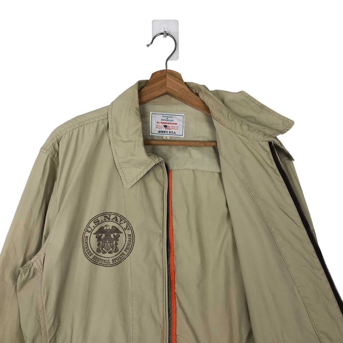 Avirex VINTAGE AVIREX USA CHORE JACKET BIG LOGO US NAVY MILITARY Size US L / EU 52-54 / 3 - 9 Thumbnail