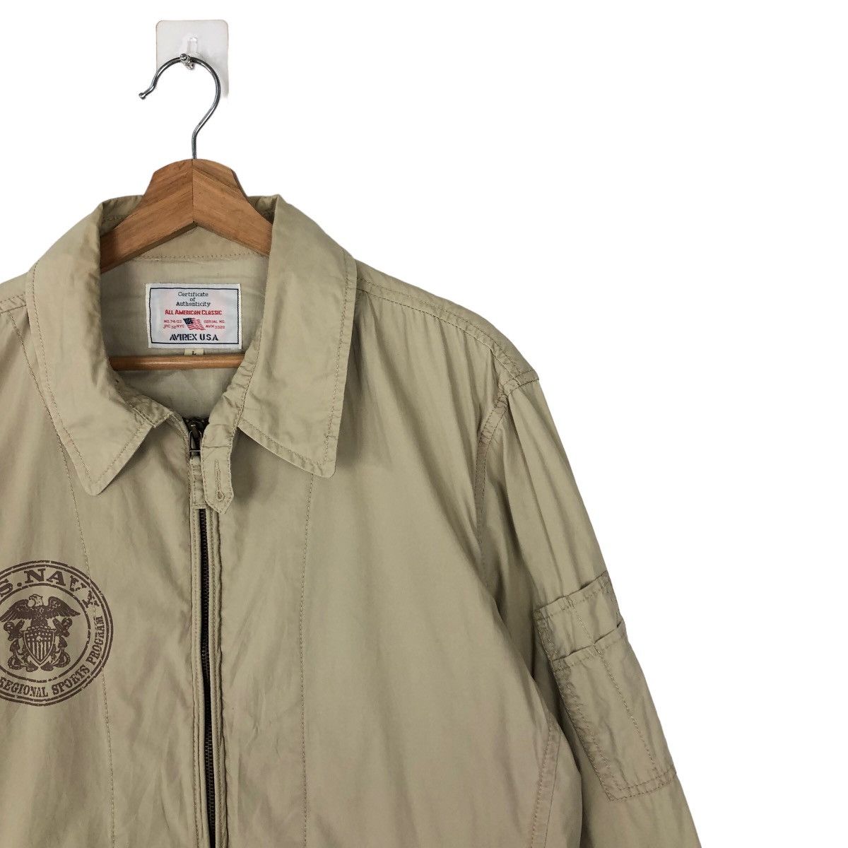 Avirex VINTAGE AVIREX USA CHORE JACKET BIG LOGO US NAVY MILITARY Size US L / EU 52-54 / 3 - 5 Thumbnail