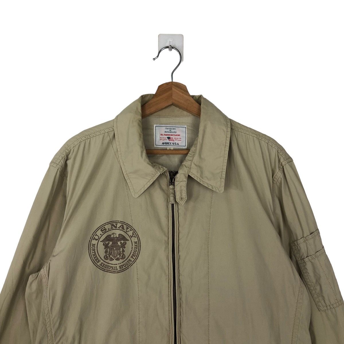 Avirex VINTAGE AVIREX USA CHORE JACKET BIG LOGO US NAVY MILITARY Size US L / EU 52-54 / 3 - 2 Thumbnail