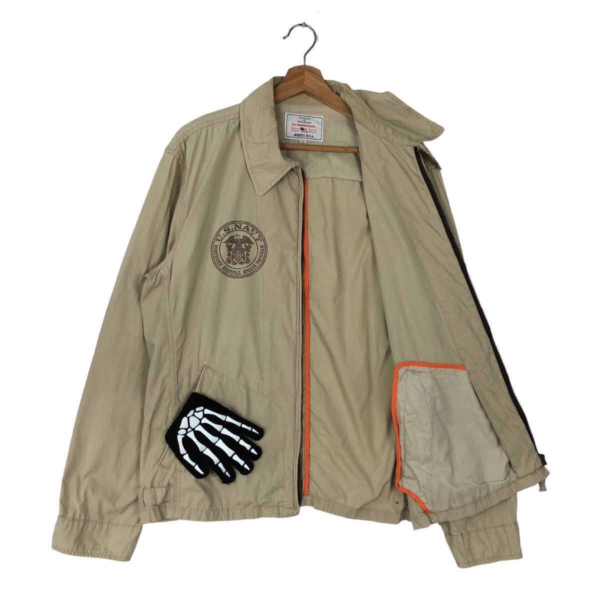 Avirex VINTAGE AVIREX USA CHORE JACKET BIG LOGO US NAVY MILITARY Size US L / EU 52-54 / 3 - 8 Thumbnail