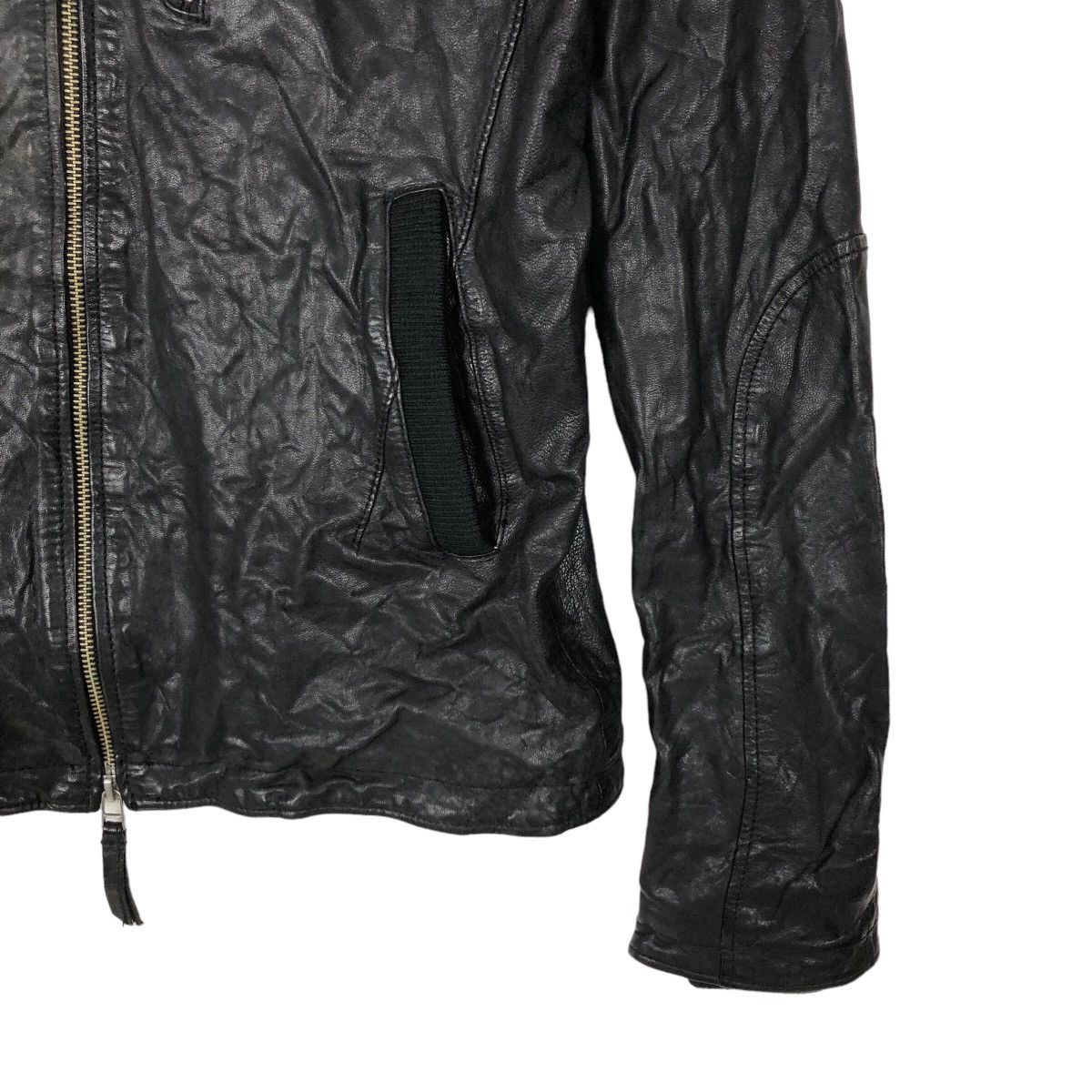 Japanese Brand VINTAGE BOMBER LEATHER JACKET RAGEBLUE JAPAN ISSEY MIYAKE Size US L / EU 52-54 / 3 - 4 Thumbnail