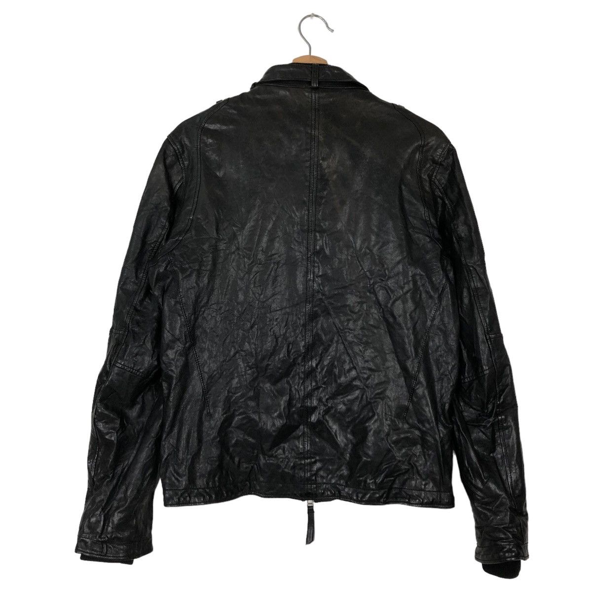 Japanese Brand VINTAGE BOMBER LEATHER JACKET RAGEBLUE JAPAN ISSEY MIYAKE Size US L / EU 52-54 / 3 - 7 Thumbnail