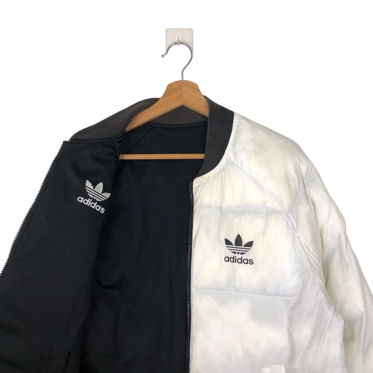 Adidas VINTAGE REVERSIBLE DOWN PUFFER JACKET ADIDAS Size US M / EU 48-50 / 2 - 9 Thumbnail