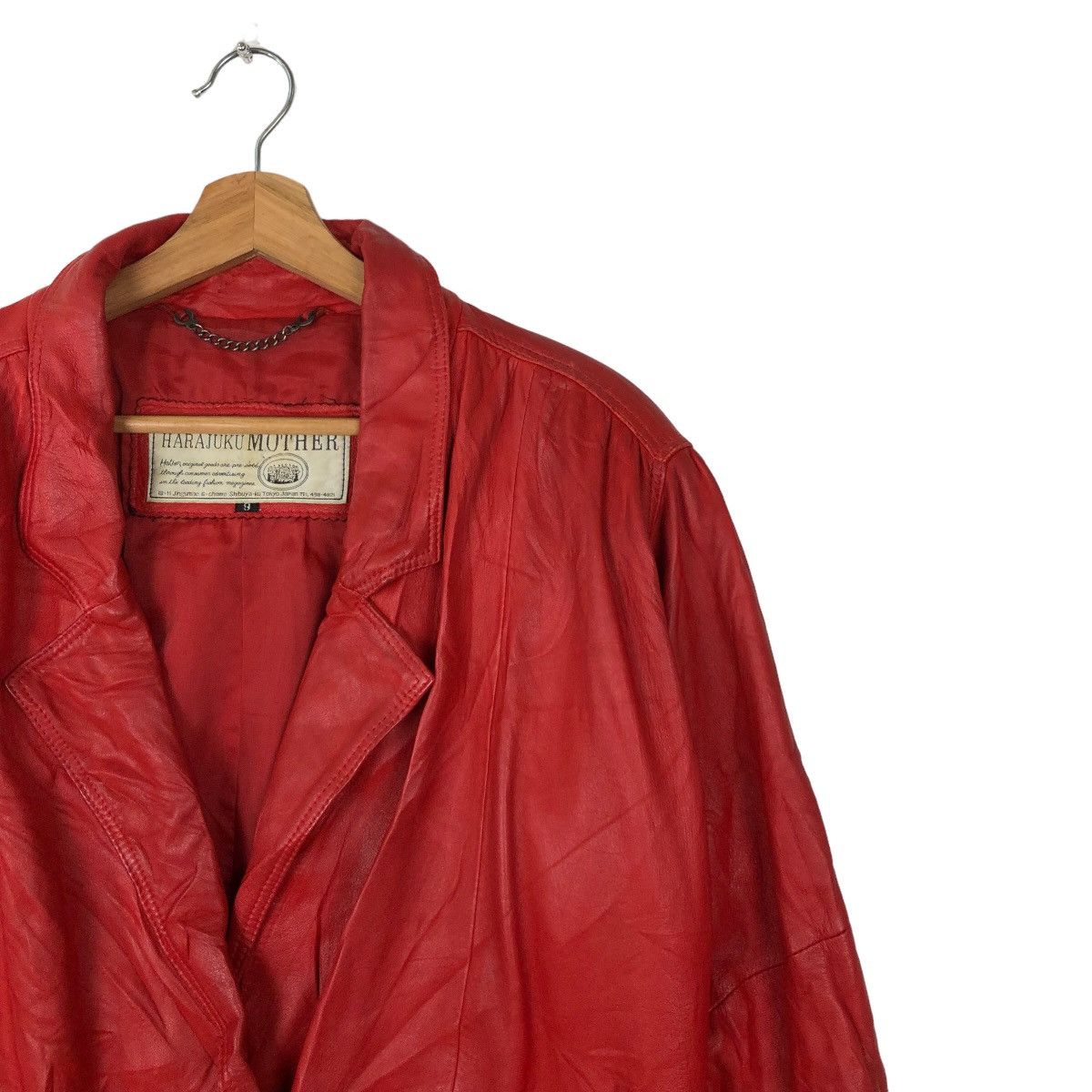 Japanese Brand VINTAGE BOMBER LEATHER JACKET HARAJUKU MOTHER JAPAN MADE Size US M / EU 48-50 / 2 - 5 Thumbnail