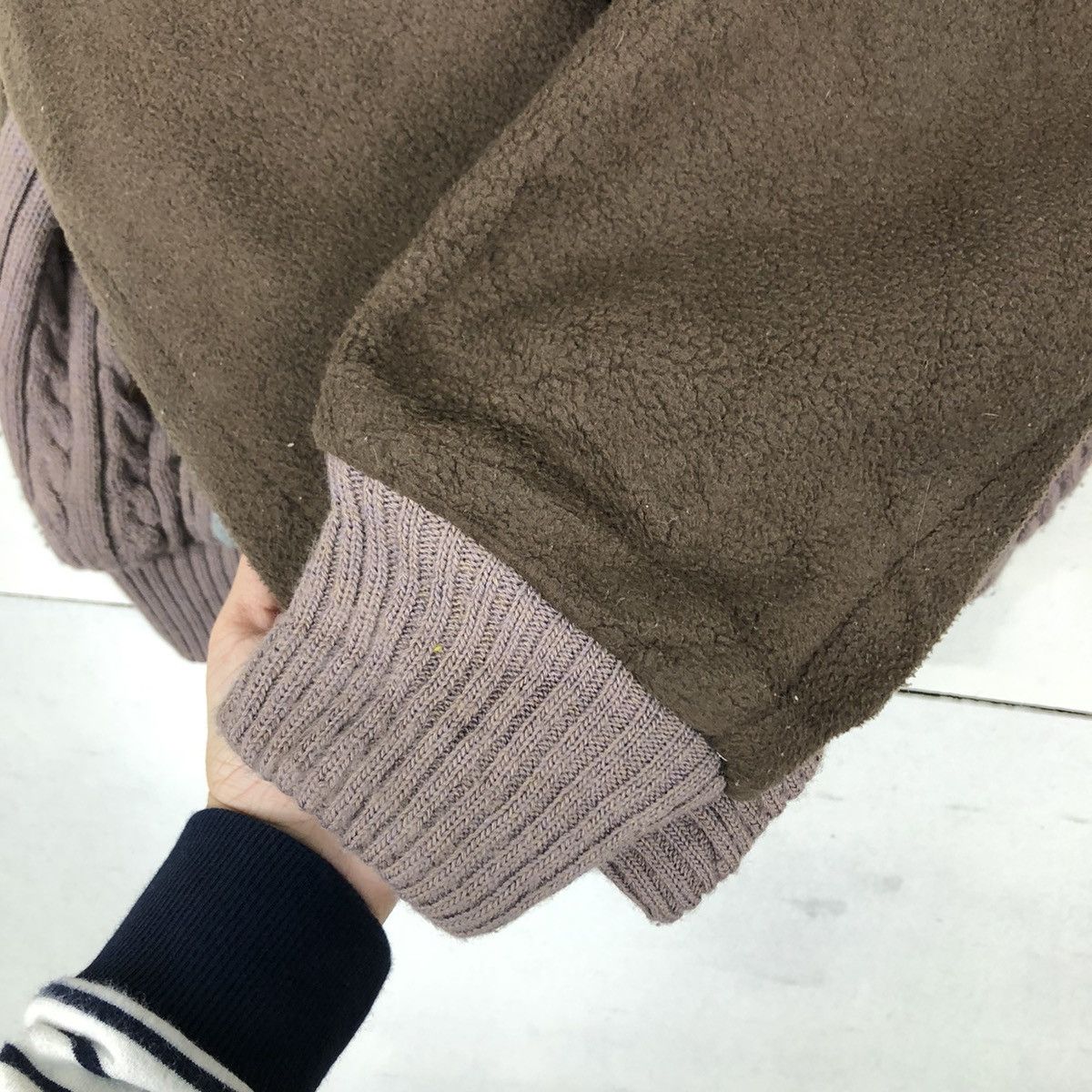 Japanese Brand VINTAGE KNIT VIVRECLUB BOMBER JACKET JAPAN ISSEY MIYAKE Size US L / EU 52-54 / 3 - 11 Thumbnail