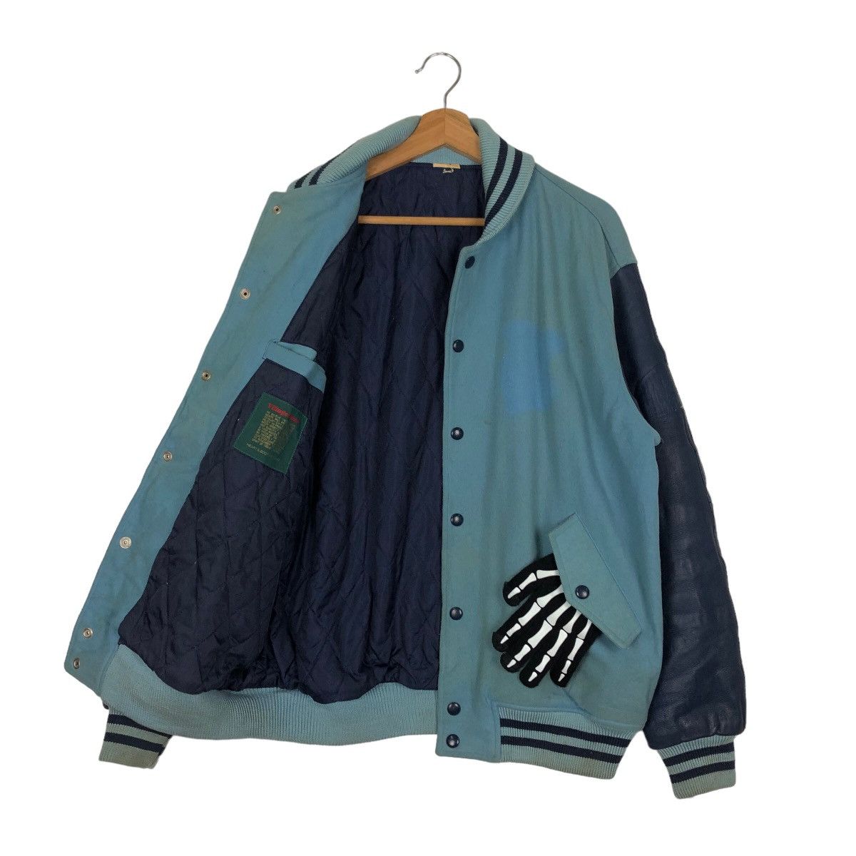 Japanese Brand VINTAGE VARSITY JACKET VILLAGE STONE LEATHER USA MADE Size US M / EU 48-50 / 2 - 8 Thumbnail