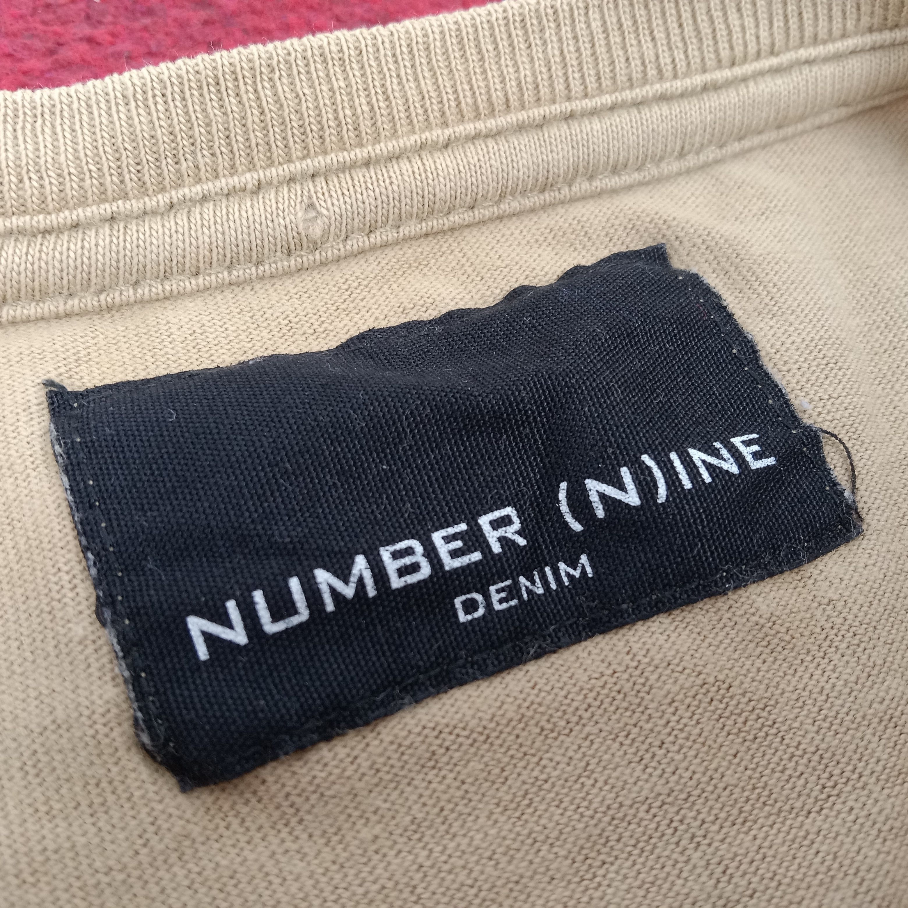 Japanese Brand × Number (N)ine × Vintage Number Nine Japanese Brand Spell Out Design Tshirt Size US XL / EU 56 / 4 - 4 Thumbnail