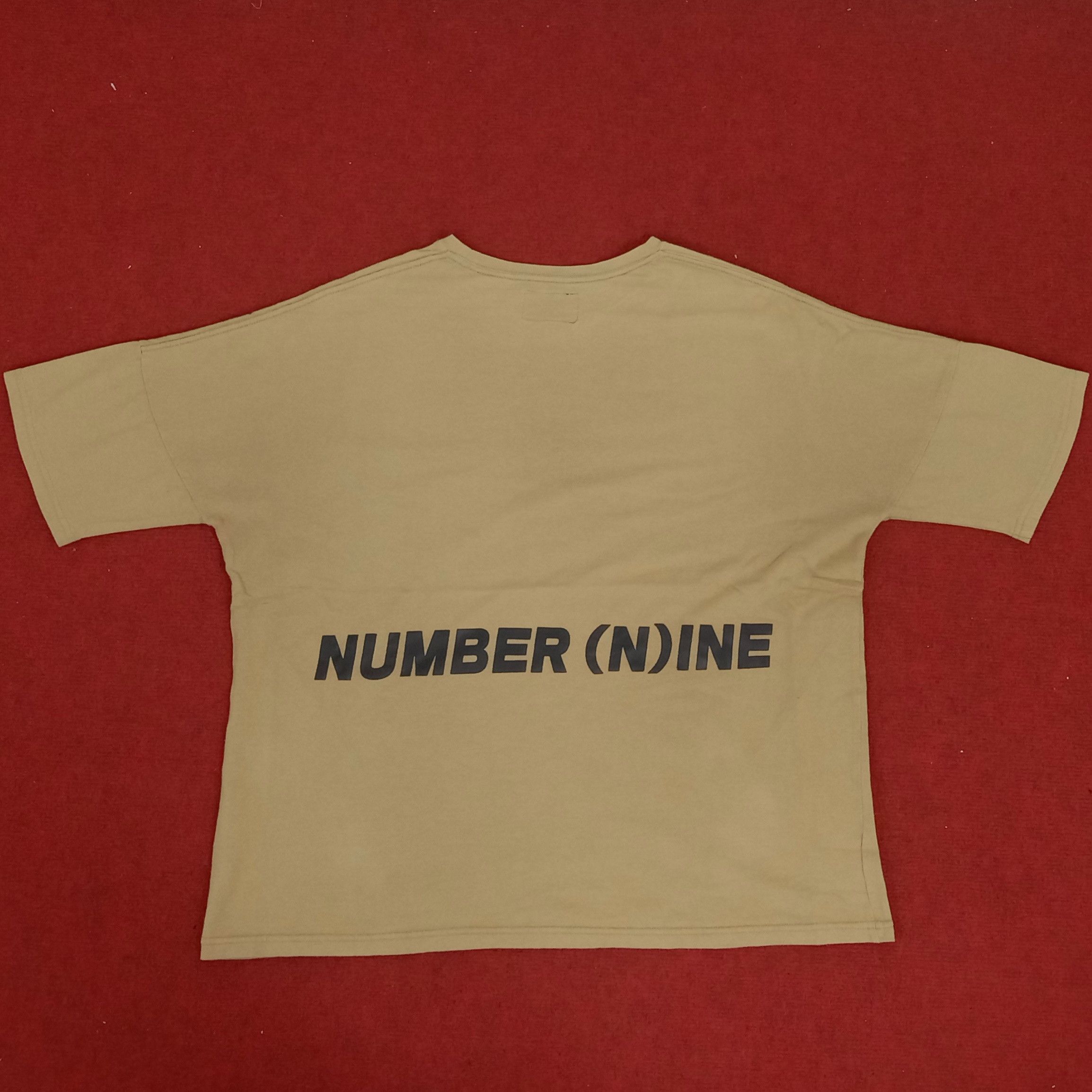 Japanese Brand × Number (N)ine × Vintage Number Nine Japanese Brand Spell Out Design Tshirt Size US XL / EU 56 / 4 - 1 Thumbnail