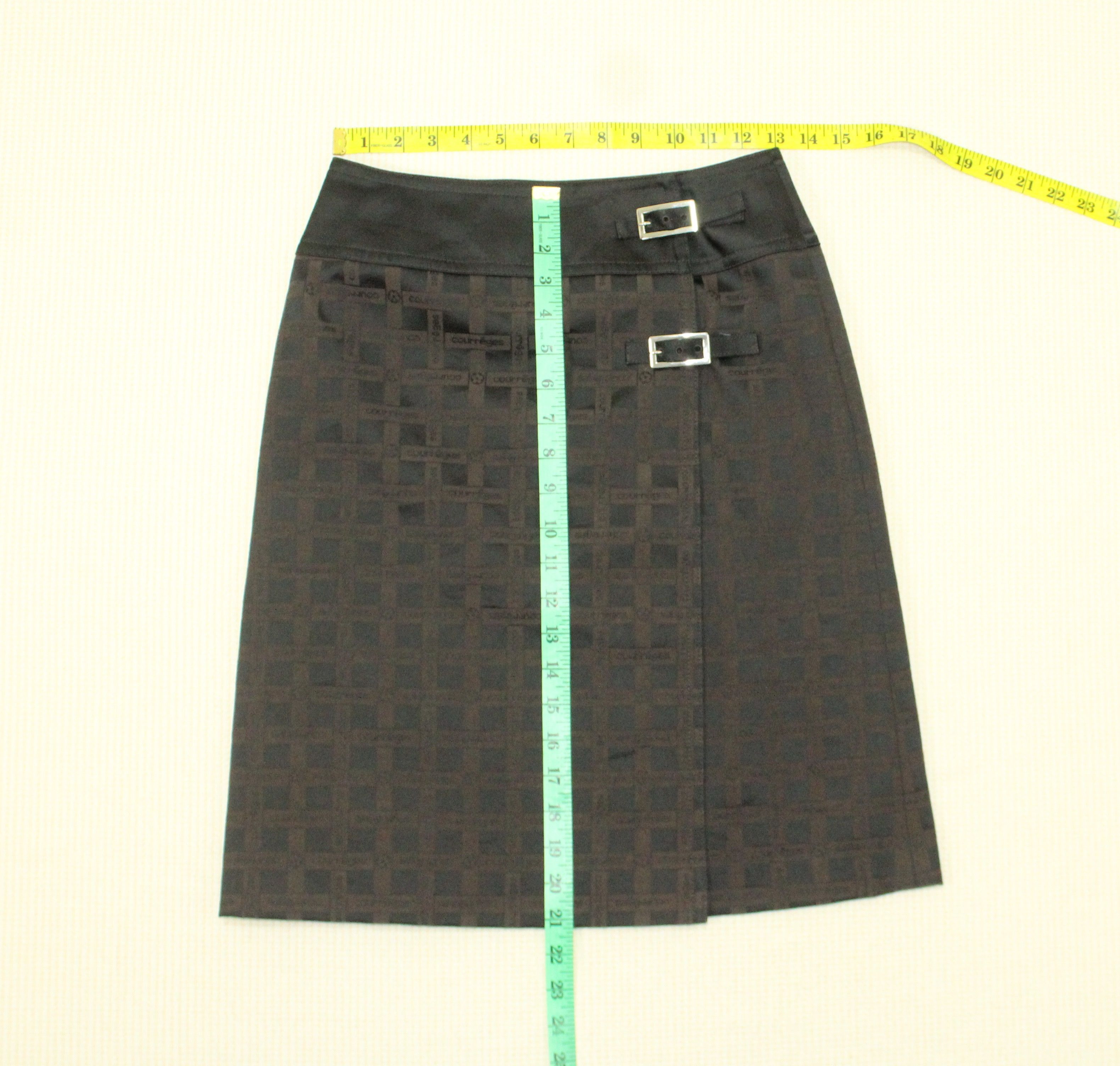 Courreges COURREGES Skirt Monogram Logo Size 26" / US 2 / IT 38 - 11 Thumbnail