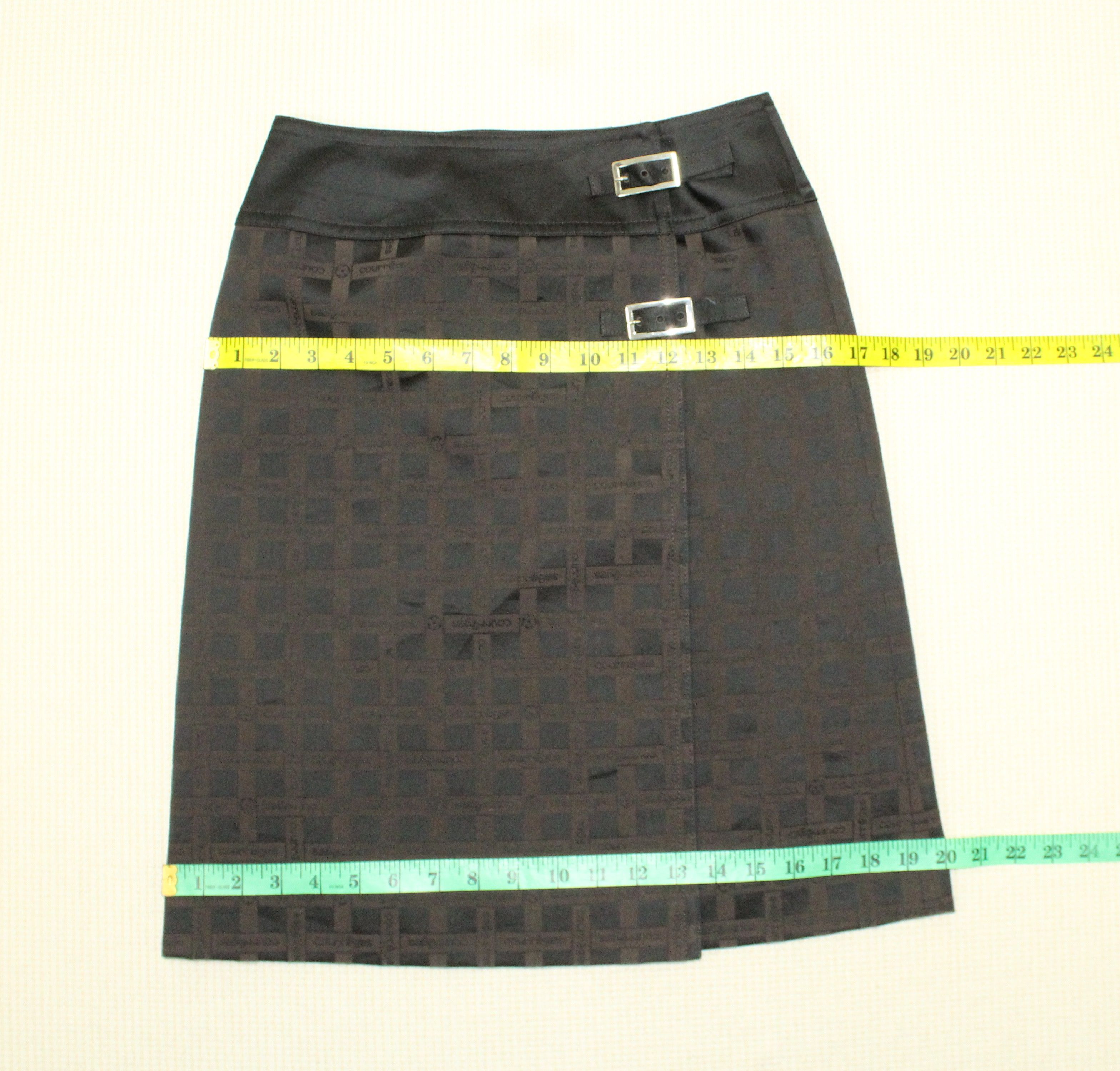 Courreges COURREGES Skirt Monogram Logo Size 26" / US 2 / IT 38 - 10 Thumbnail