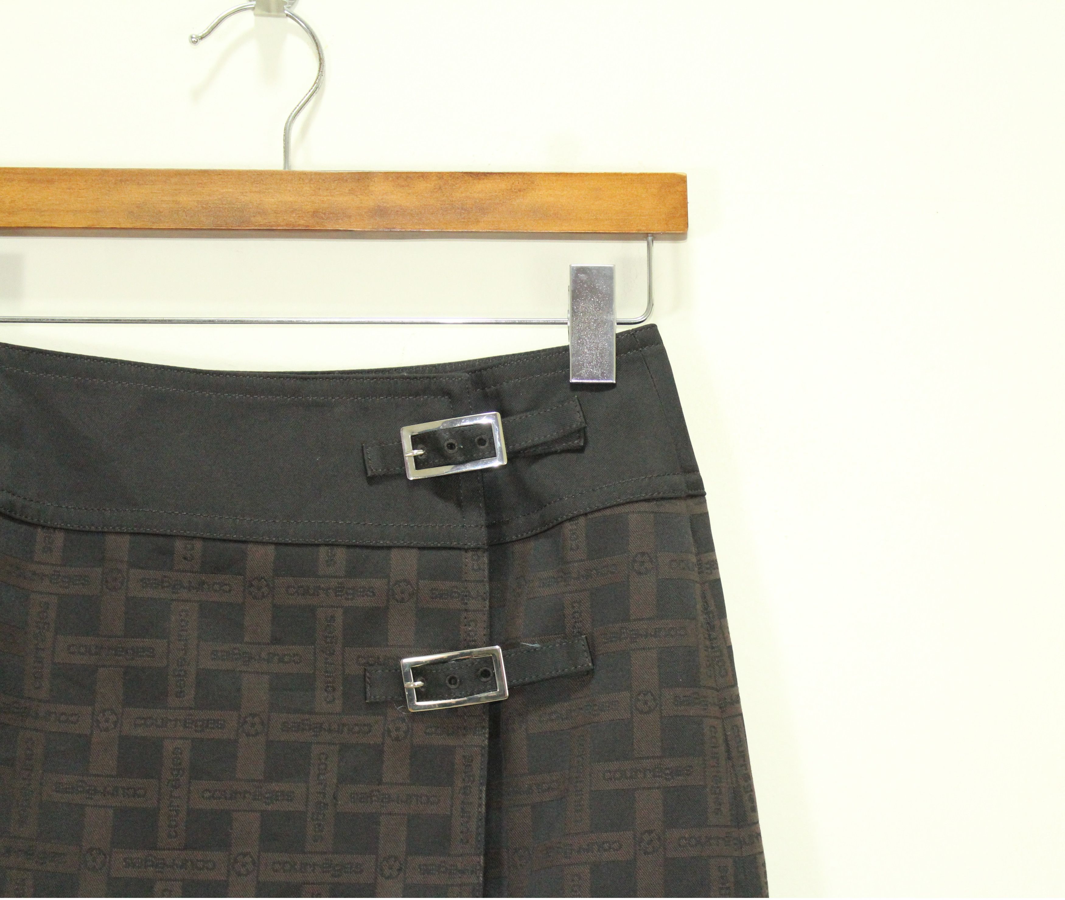 Courreges COURREGES Skirt Monogram Logo Size 26" / US 2 / IT 38 - 2 Thumbnail