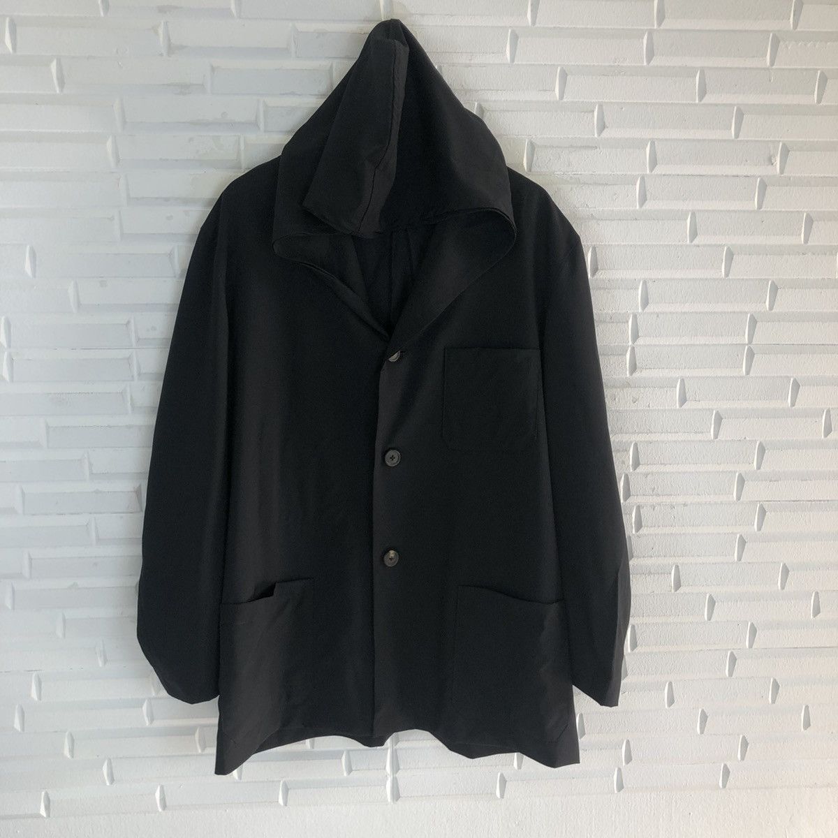 Yohji Yamamoto YS FOR MEN BY YOHJI YAMAMOTO HOODIE LIGHT JACKET Size US L / EU 52-54 / 3 - 3 Thumbnail