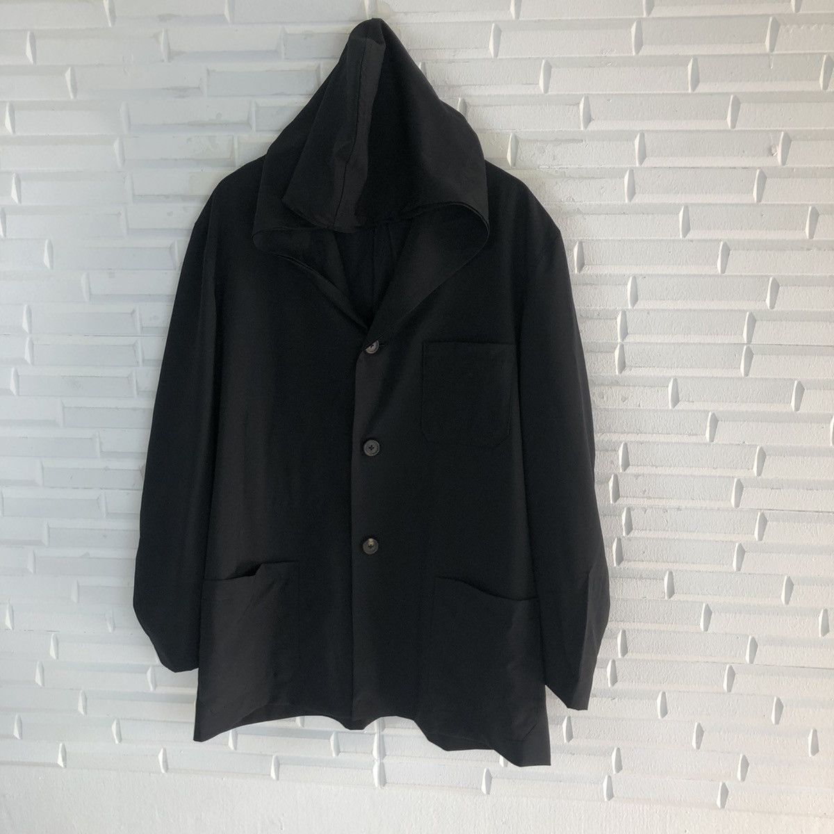 Yohji Yamamoto YS FOR MEN BY YOHJI YAMAMOTO HOODIE LIGHT JACKET Size US L / EU 52-54 / 3 - 2 Thumbnail