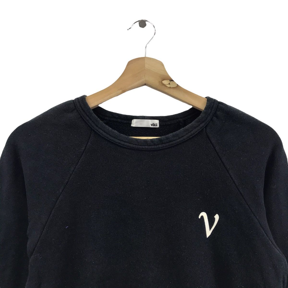 Japanese Brand VIKII Japanese Brand Black Sweatshirt Size US XS / EU 42 / 0 - 2 Thumbnail
