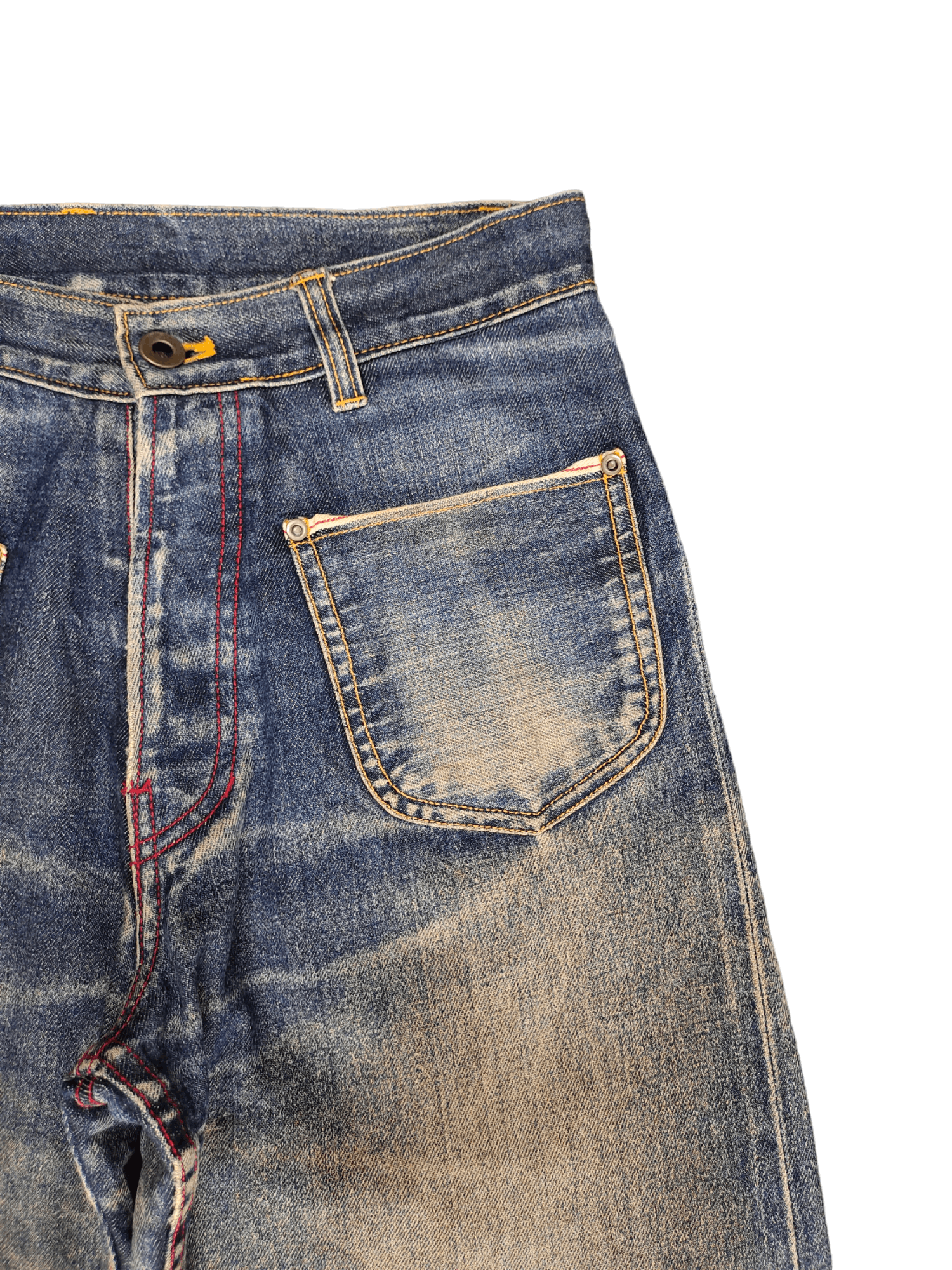 Kapital Changing Times Reversible Selvedge Denim Relaxed Orslow Size US 29 - 6 Thumbnail