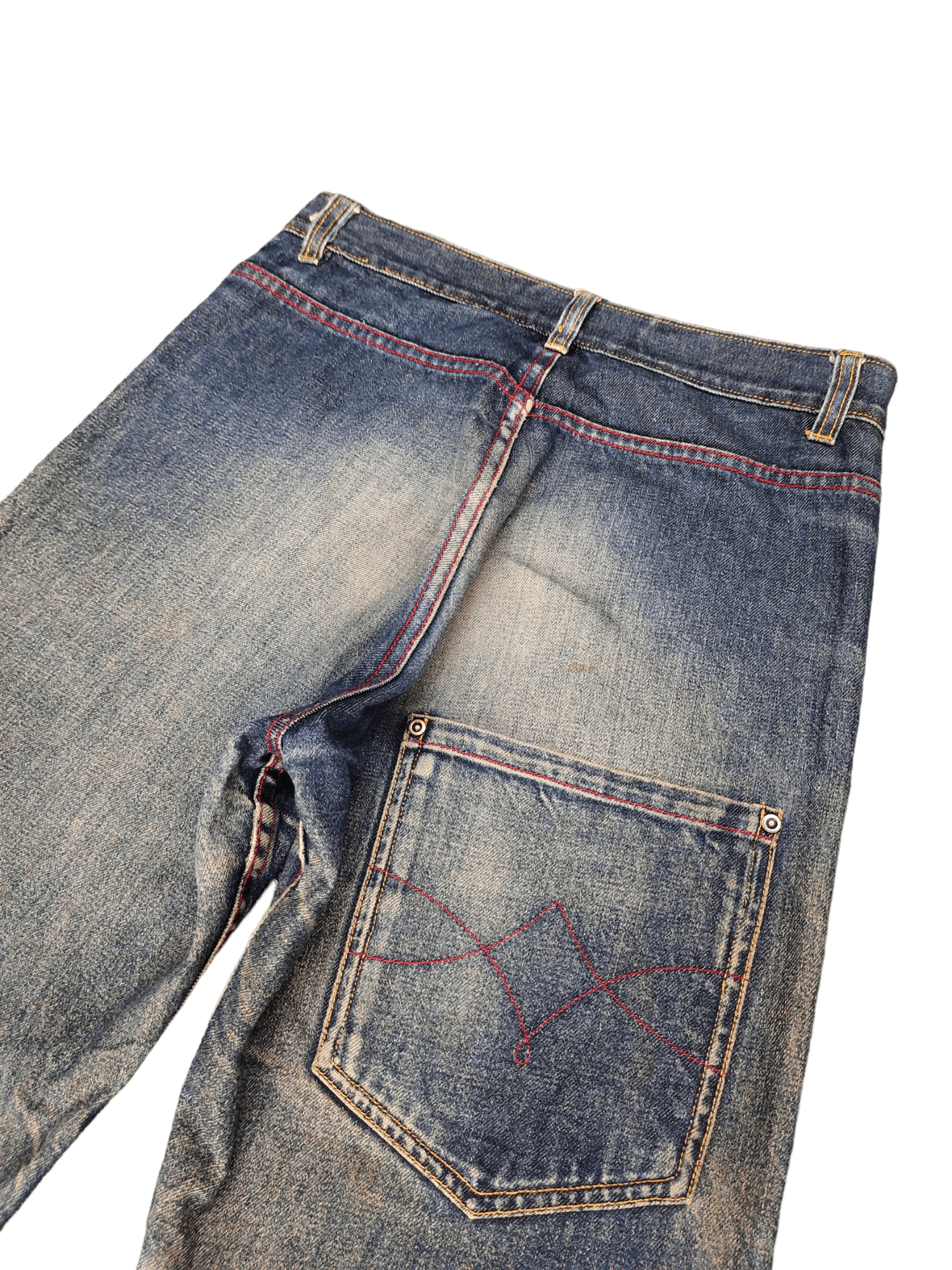 Kapital Changing Times Reversible Selvedge Denim Relaxed Orslow Size US 29 - 10 Thumbnail