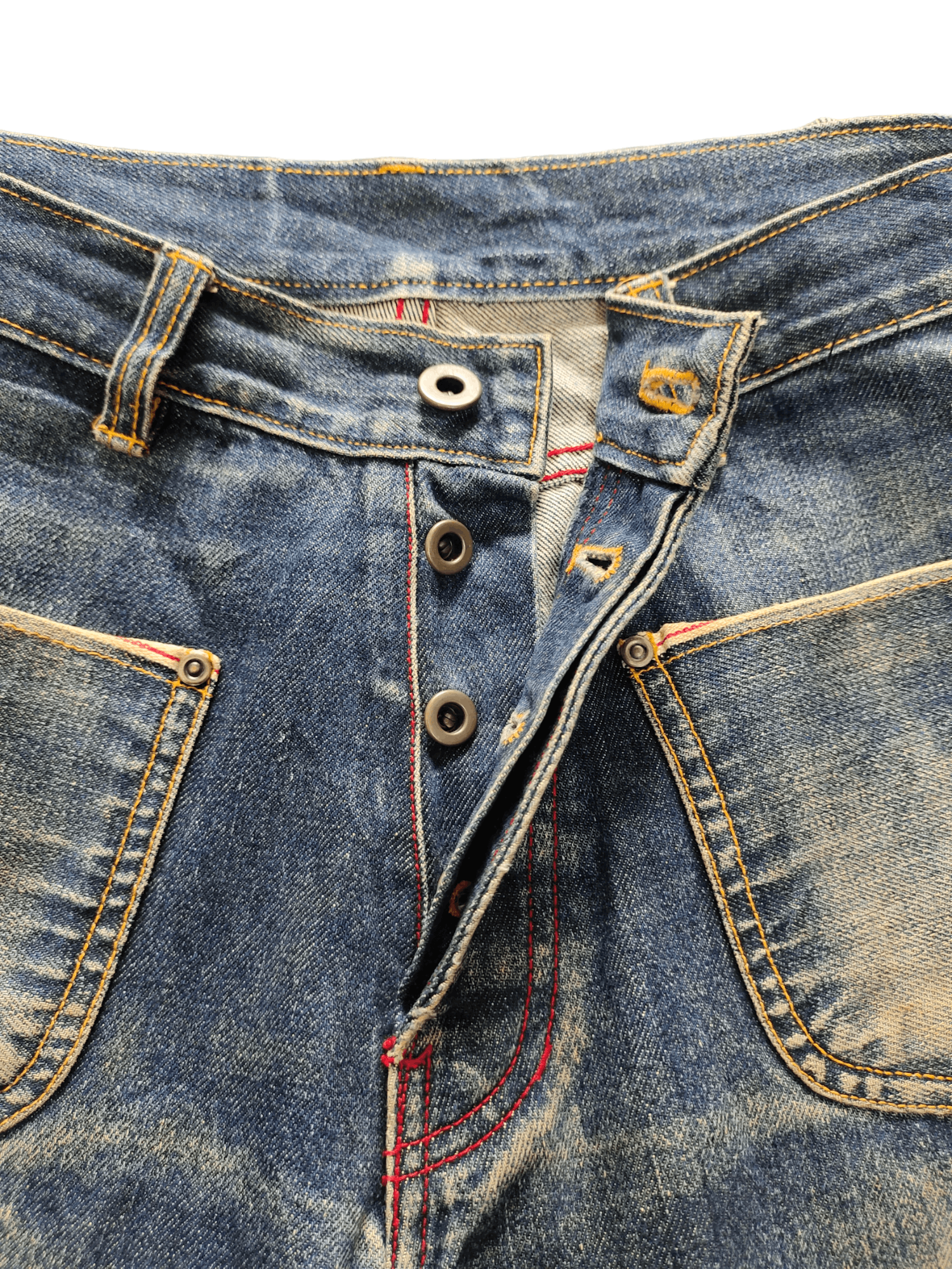 Kapital Changing Times Reversible Selvedge Denim Relaxed Orslow Size US 29 - 19 Thumbnail