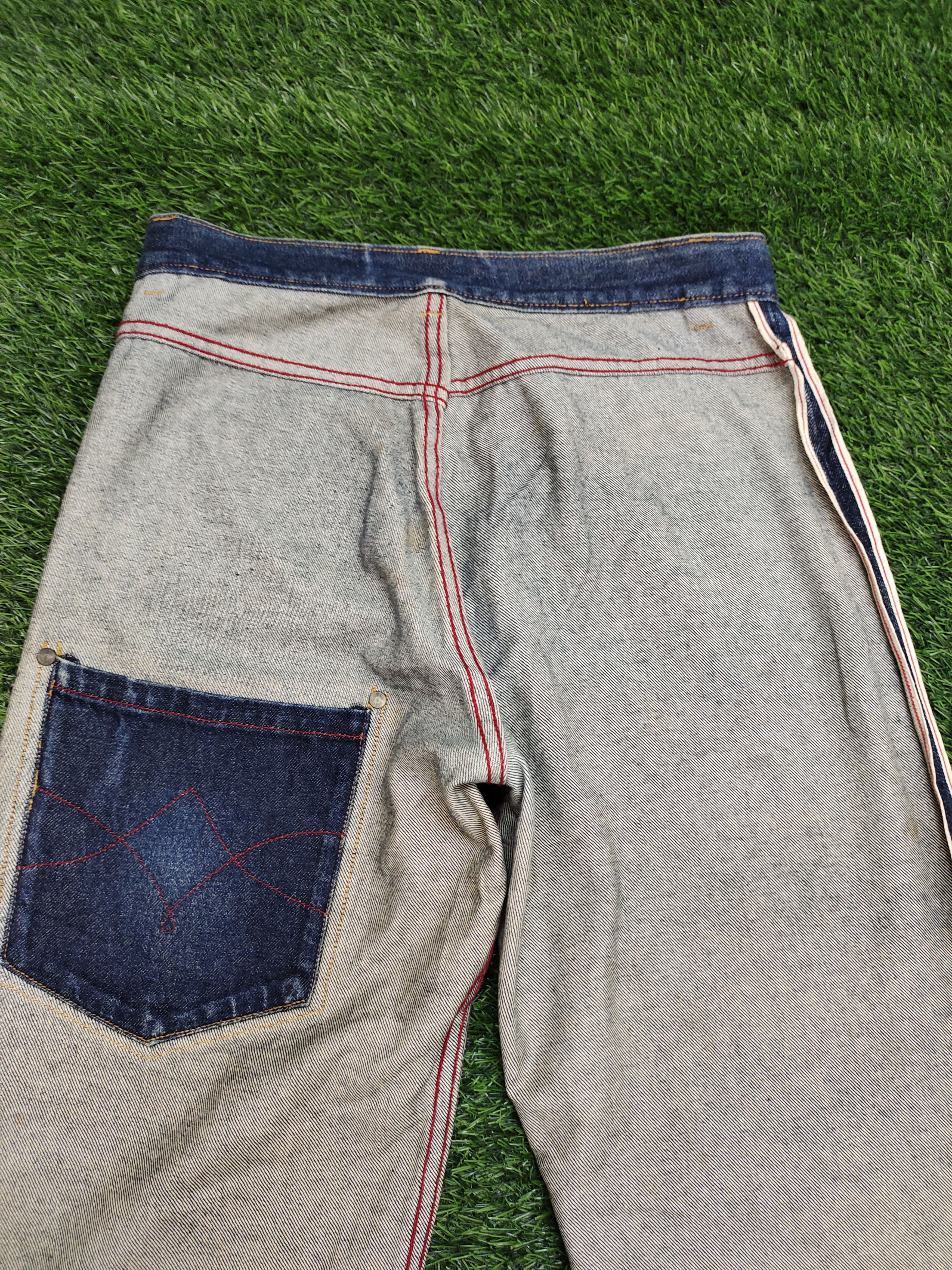 Kapital Changing Times Reversible Selvedge Denim Relaxed Orslow Size US 29 - 22 Thumbnail