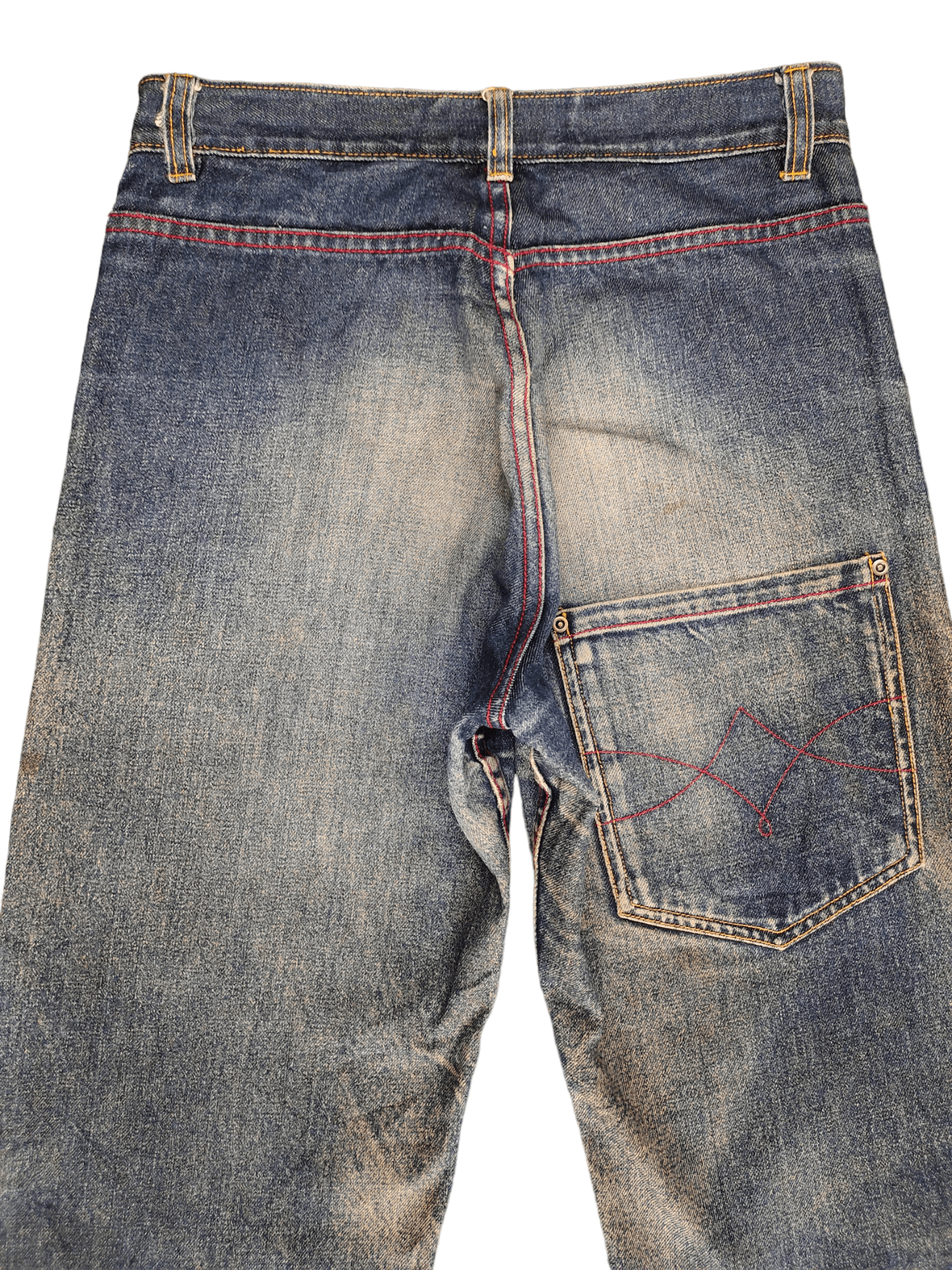 Kapital Changing Times Reversible Selvedge Denim Relaxed Orslow Size US 29 - 12 Thumbnail