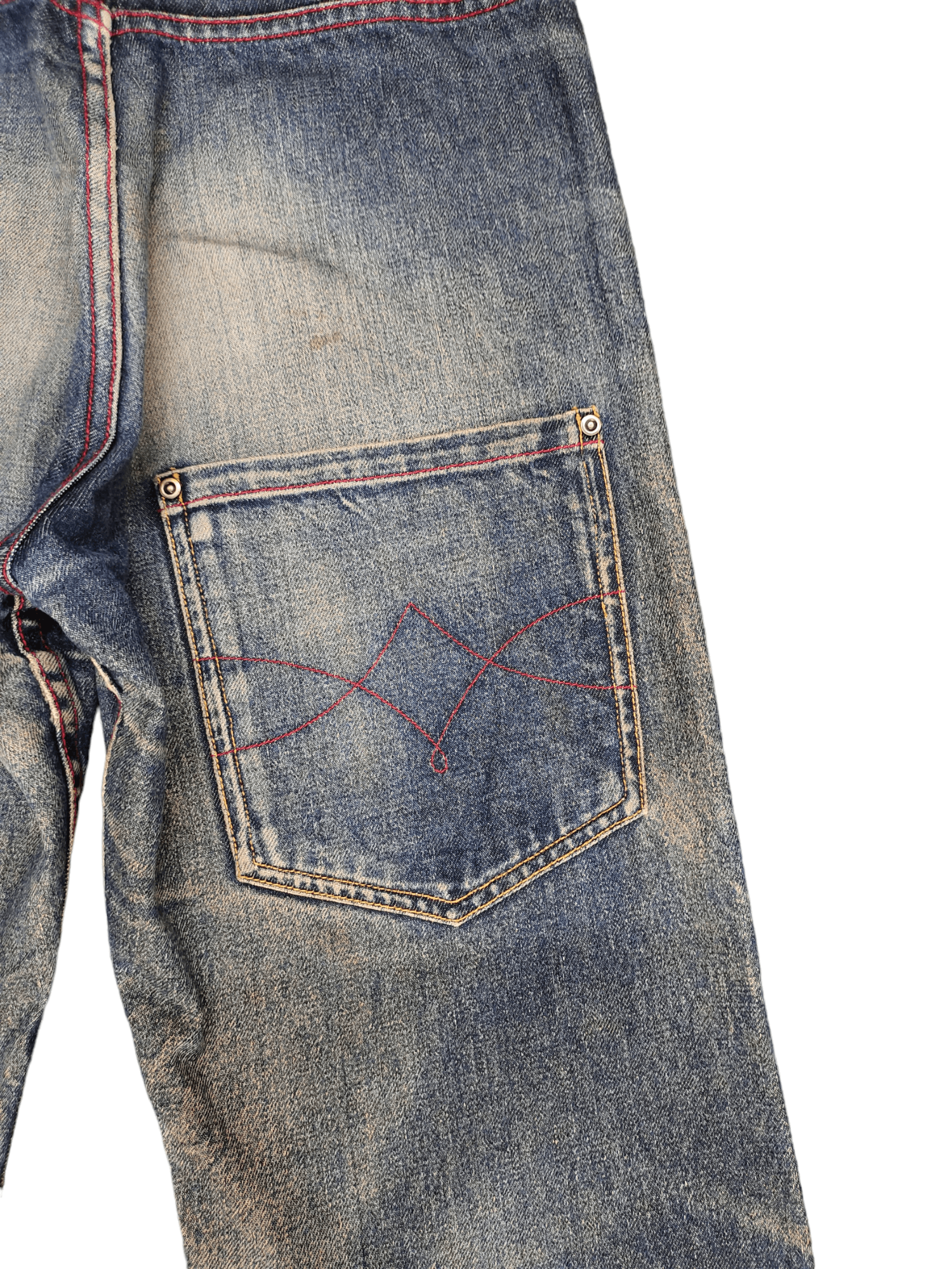 Kapital Changing Times Reversible Selvedge Denim Relaxed Orslow Size US 29 - 15 Thumbnail