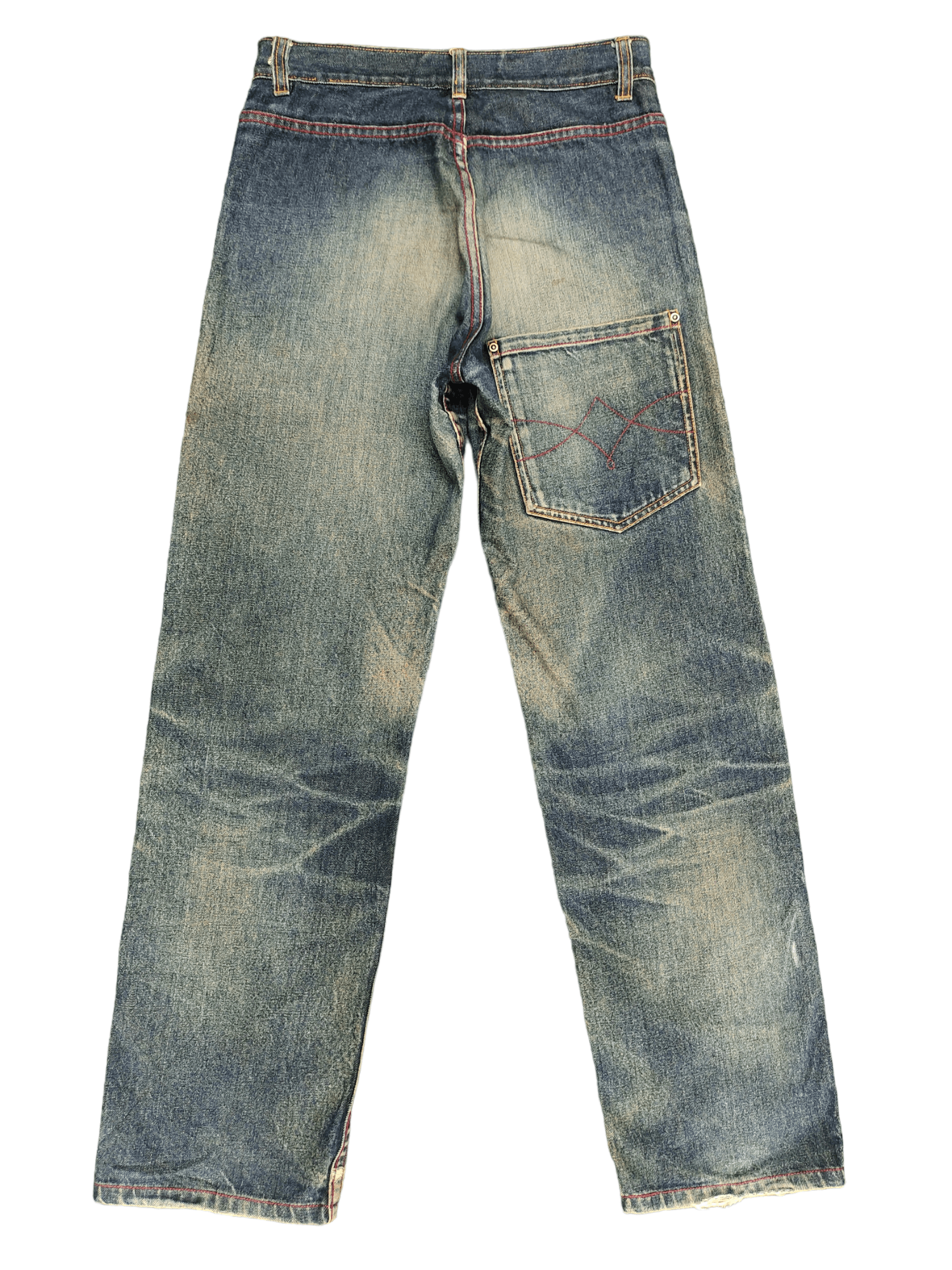 Kapital Changing Times Reversible Selvedge Denim Relaxed Orslow Size US 29 - 9 Thumbnail